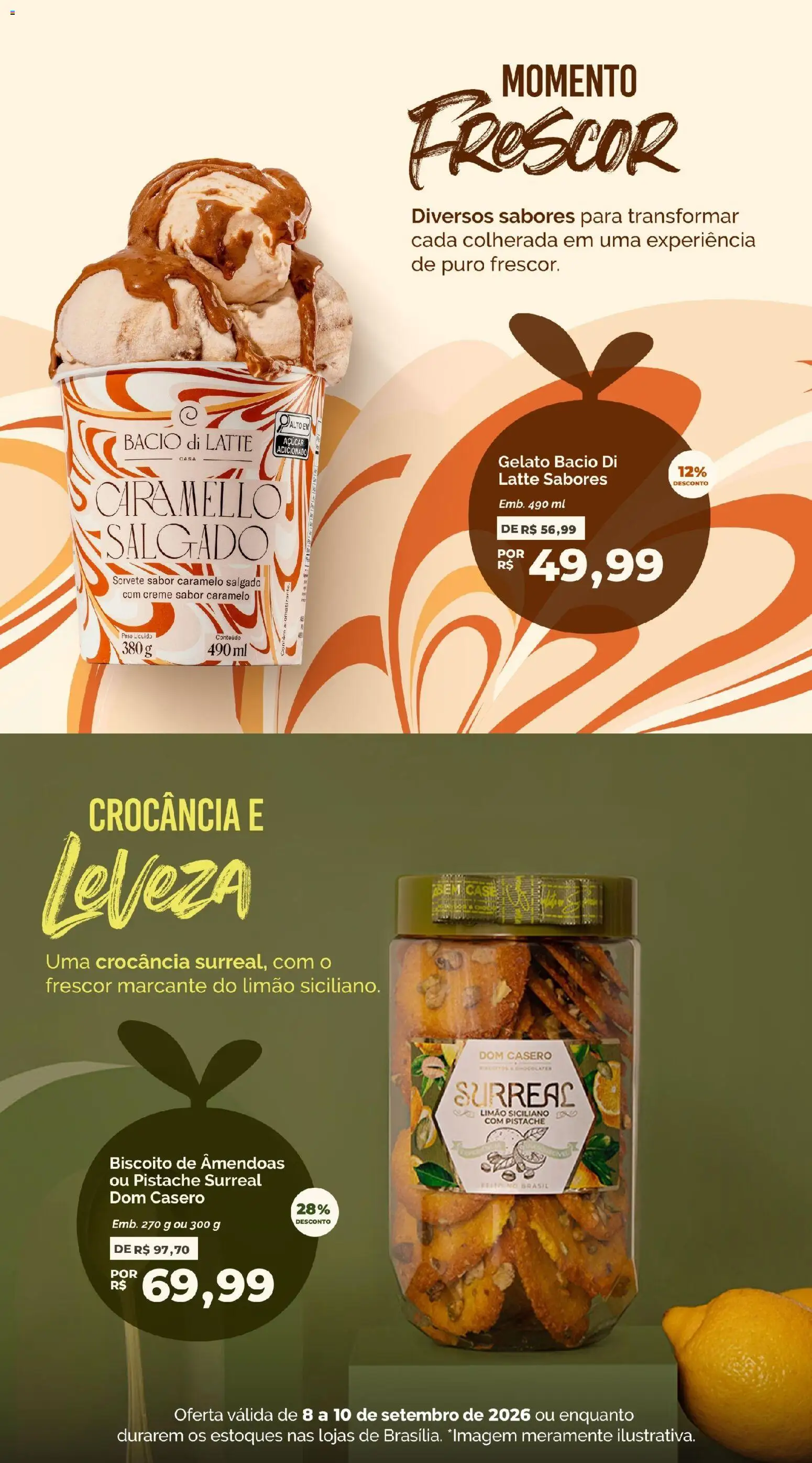Oba Hortifruti Folheto - válido de 08/09/2026 | Página: 2 | Produtos: Limão siciliano, Creme, Açúcar, Amêndoas