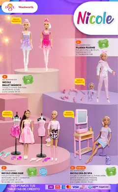 Vista previa de Del Sol y Woolworth catálogo El Castillo del Juguete, nuevo folleto de la tienda, válido en México a partir del 01/10/2026 | Página: 40 | Productos: Cepillo, Mascarillas, Rizador, Falda