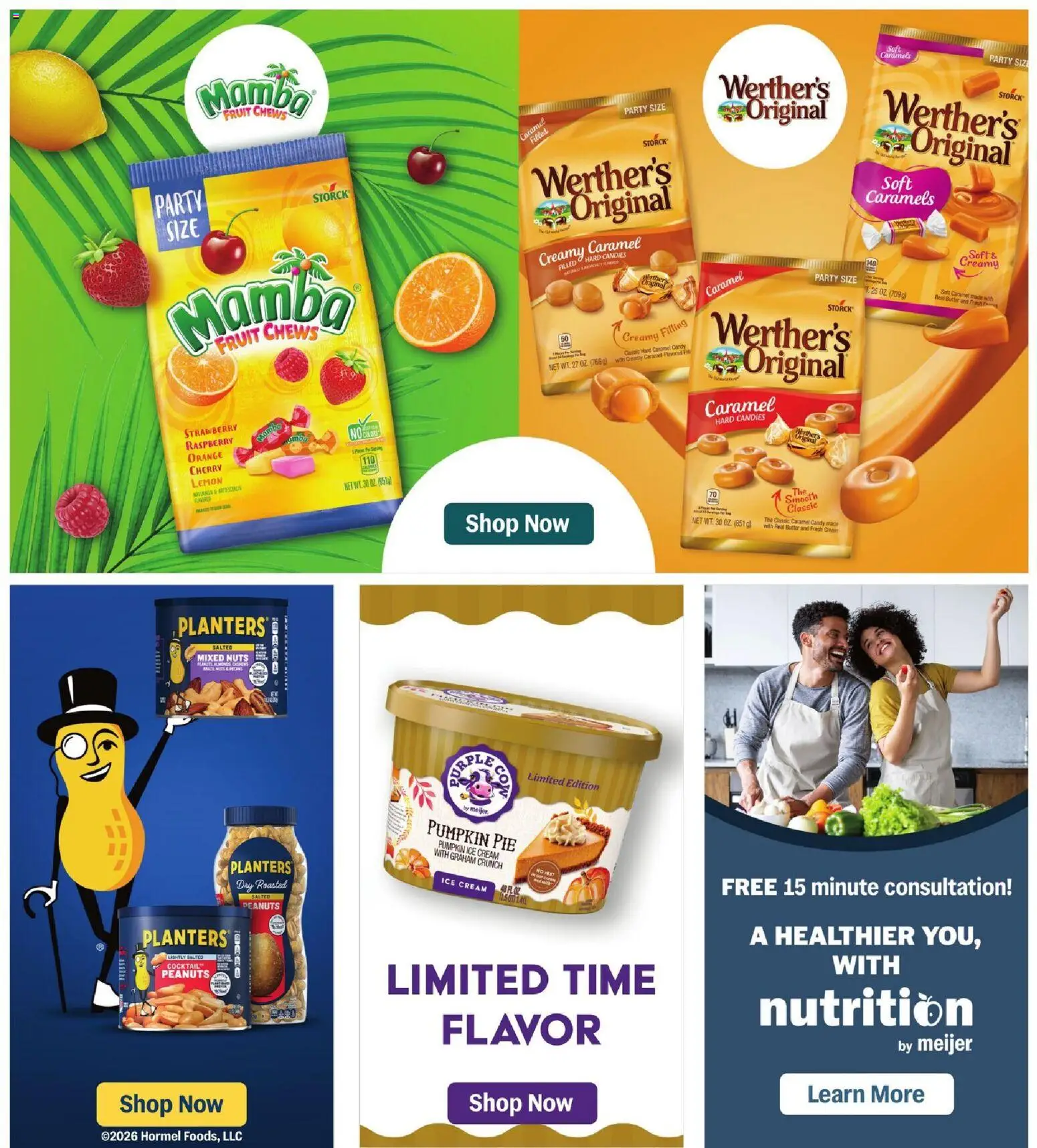 Meijer Weekly Ad - valid from 09/02/2026 | Page: 45 | Products: Candy, Candies, Nuts, Ice