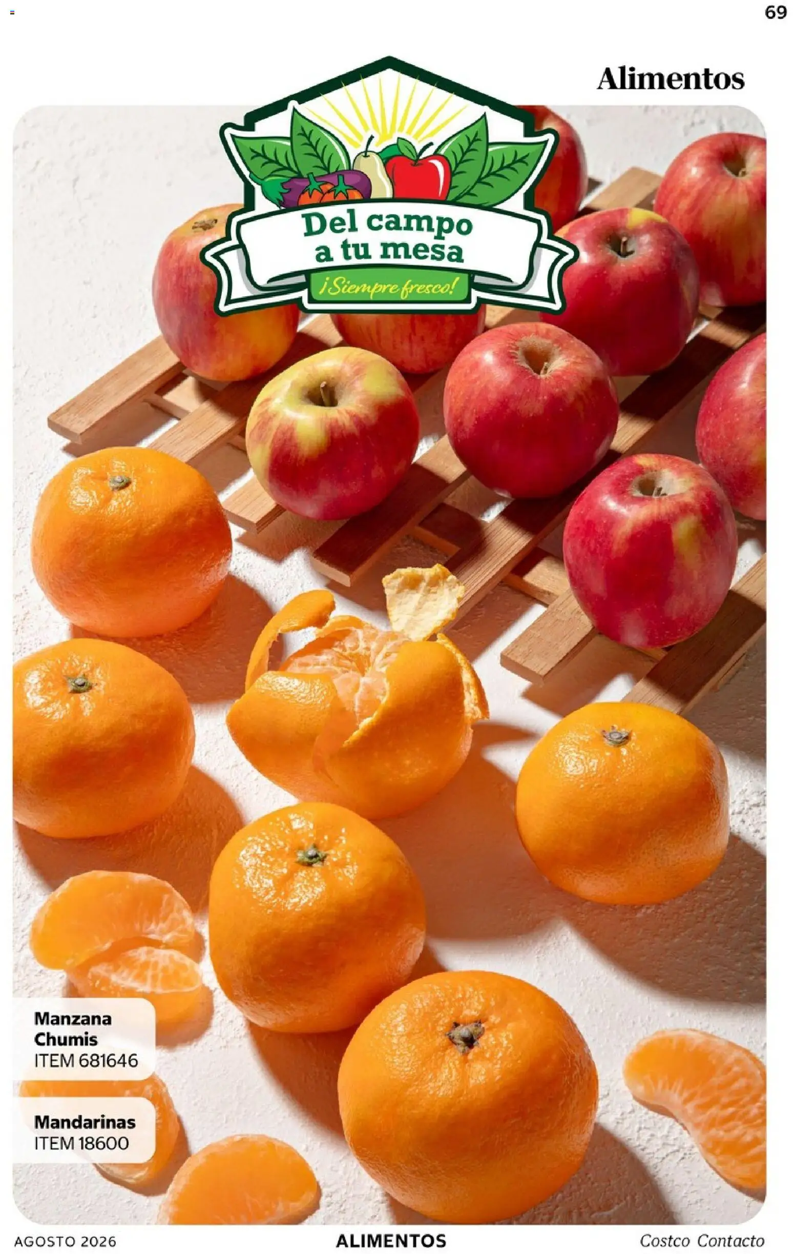 Nuevas ofertas de Costco válidas en toda la República Mexicana desde el 01/08/2026. ¡Encuentra las mejores ofertas en Costco catálogo Agosto! | Página: 69 | Productos: Manzana, Manzanas, Alimentos, Mesa