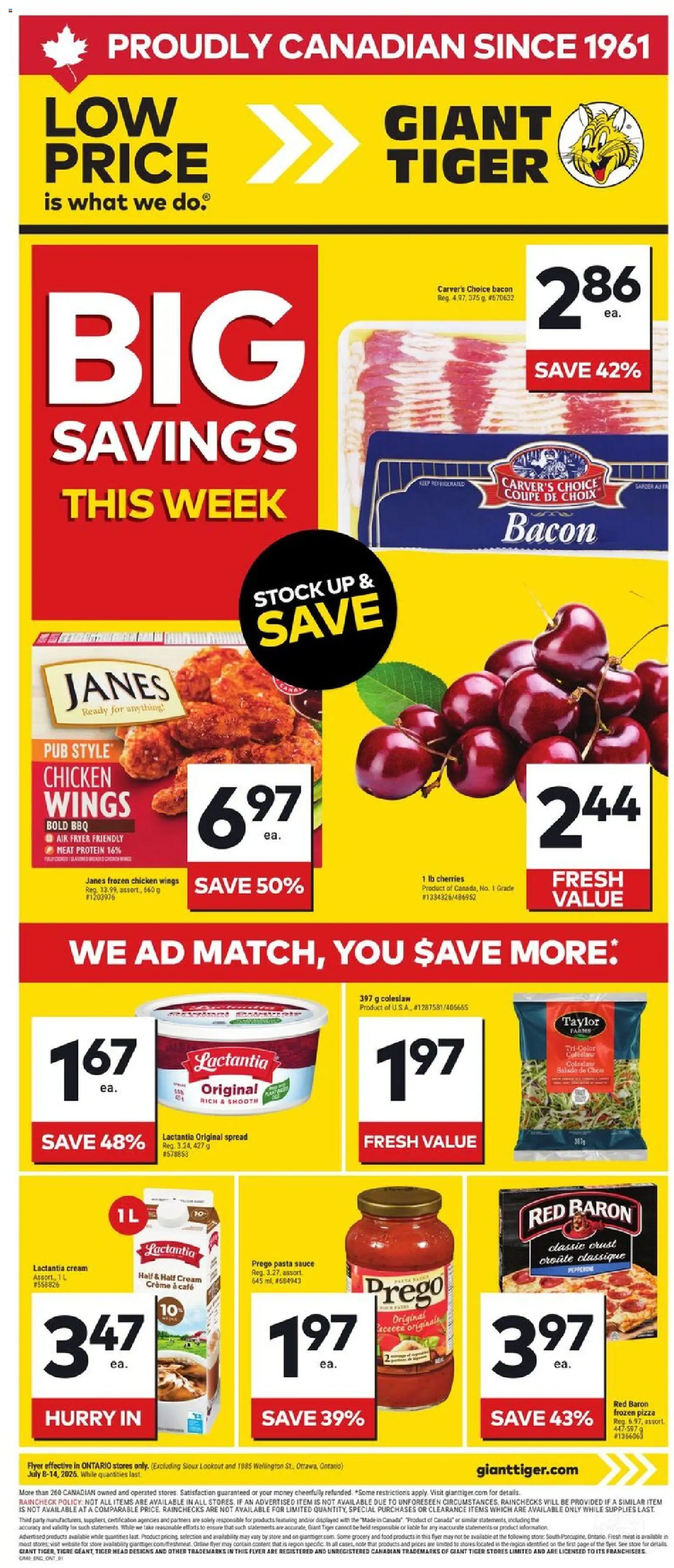 Giant Tiger flyer valid from Jul 8, 2026 | Page: 1