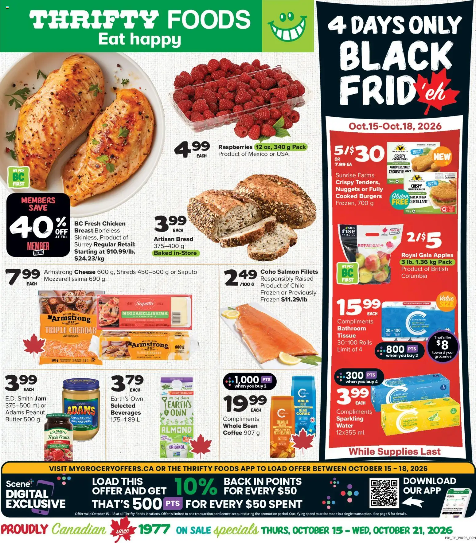 Thrifty Foods flyer valid from Oct 15, 2026 | Page: 1