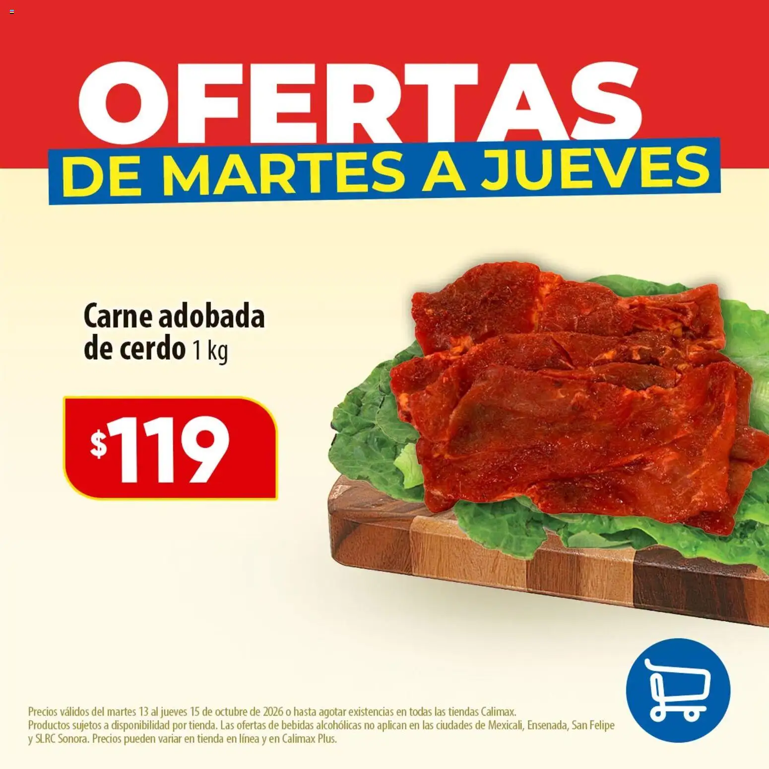 Nuevas ofertas de Calimax válidas en toda la República Mexicana desde el 13/10/2026. ¡Encuentra las mejores ofertas en Calimax folleto Ofertas de martes a jueves - carne! | Página: 2