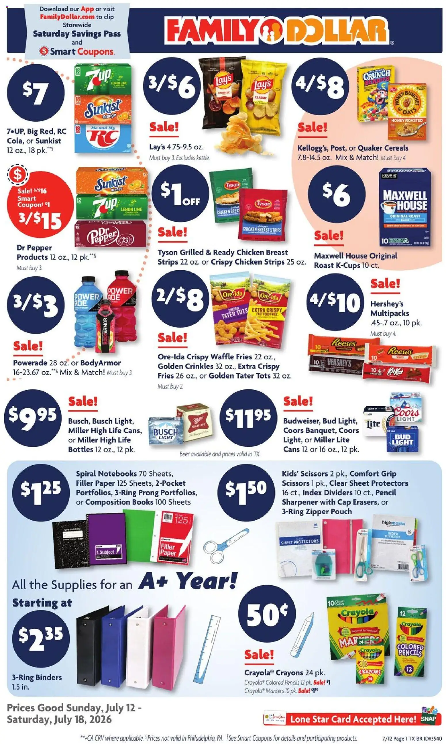 Family Dollar Weekly Ad - valid from 07/12/2026 | Page: 1