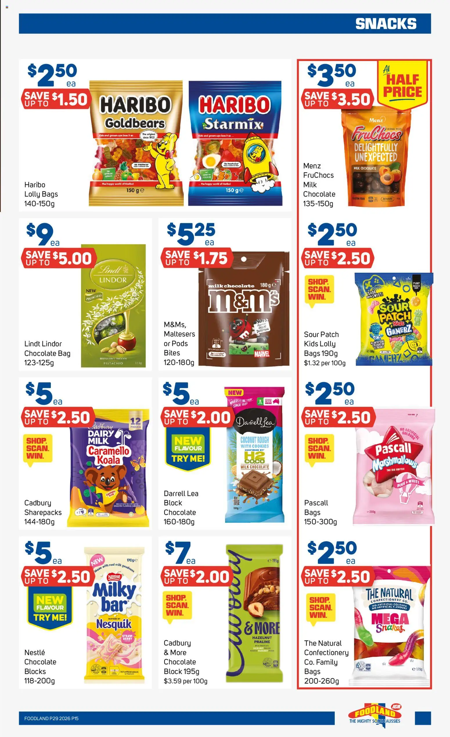 Foodland catalogue - valid from 15/07/2026 | Page: 15 | Products: Confectionery, Plant, Chocolate, Lindor