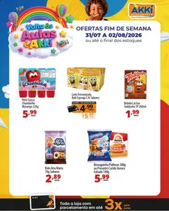 Akki Atacadista ofertas Volta às aulas - Pré-Visualização do folheto da loja Akki Atacadista, válido de 31/07/2026