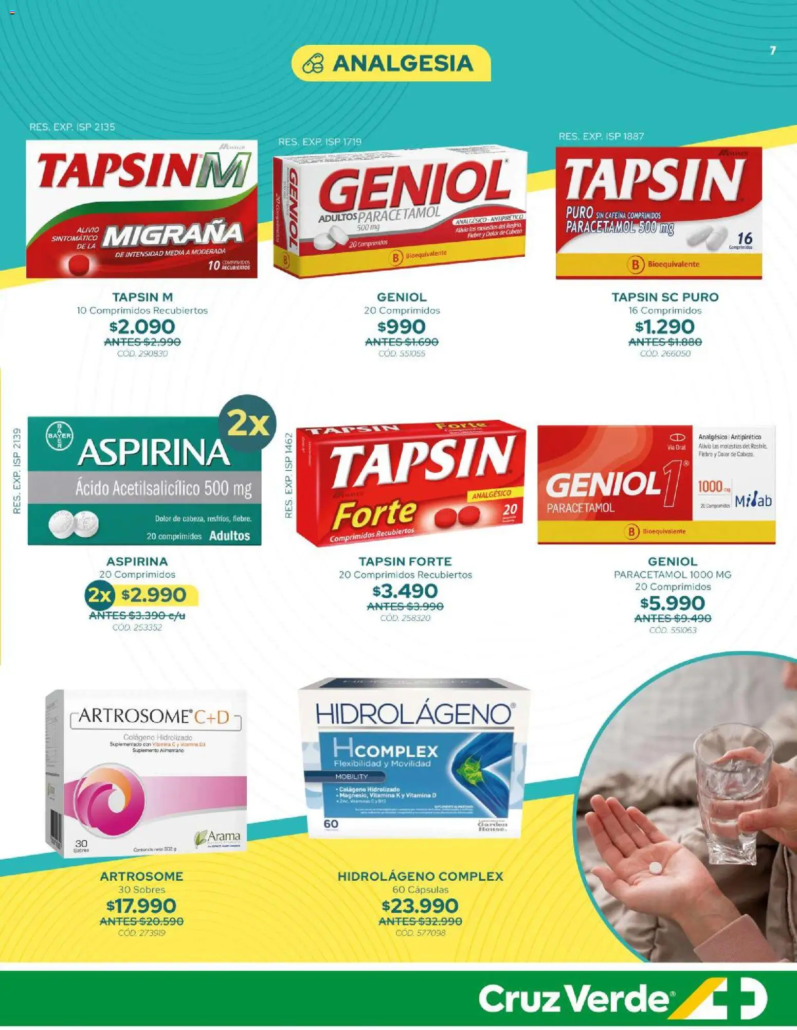 Cruz Verde Descuentos │ válido desde el 01.06.2026 | Página: 7 | Productos: Analgésico, Vitaminas