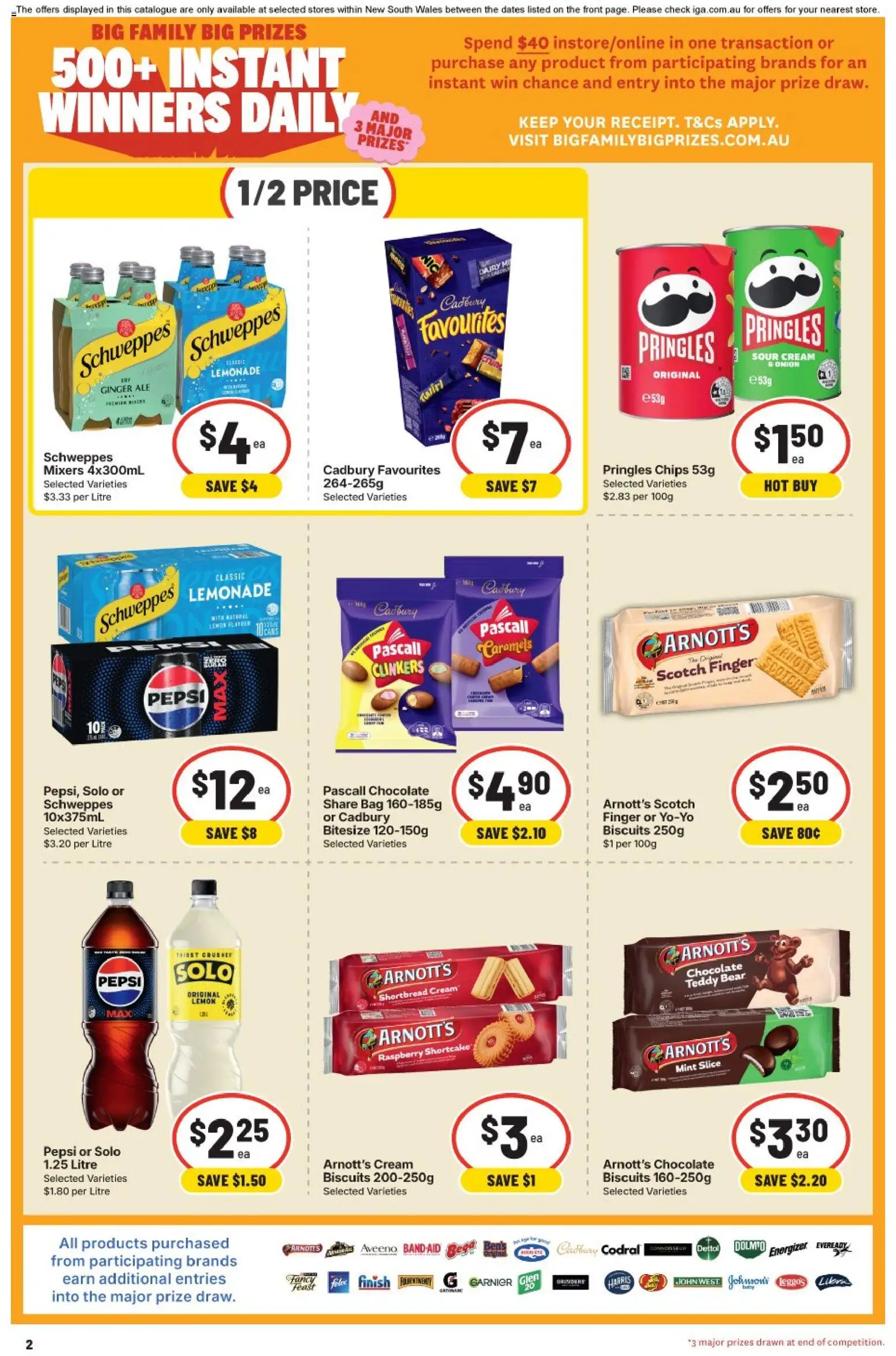 IGA catalogue - valid from 22/07/2026 | Page: 2 | Products: Chocolate, Scotch, Raspberry, Bag