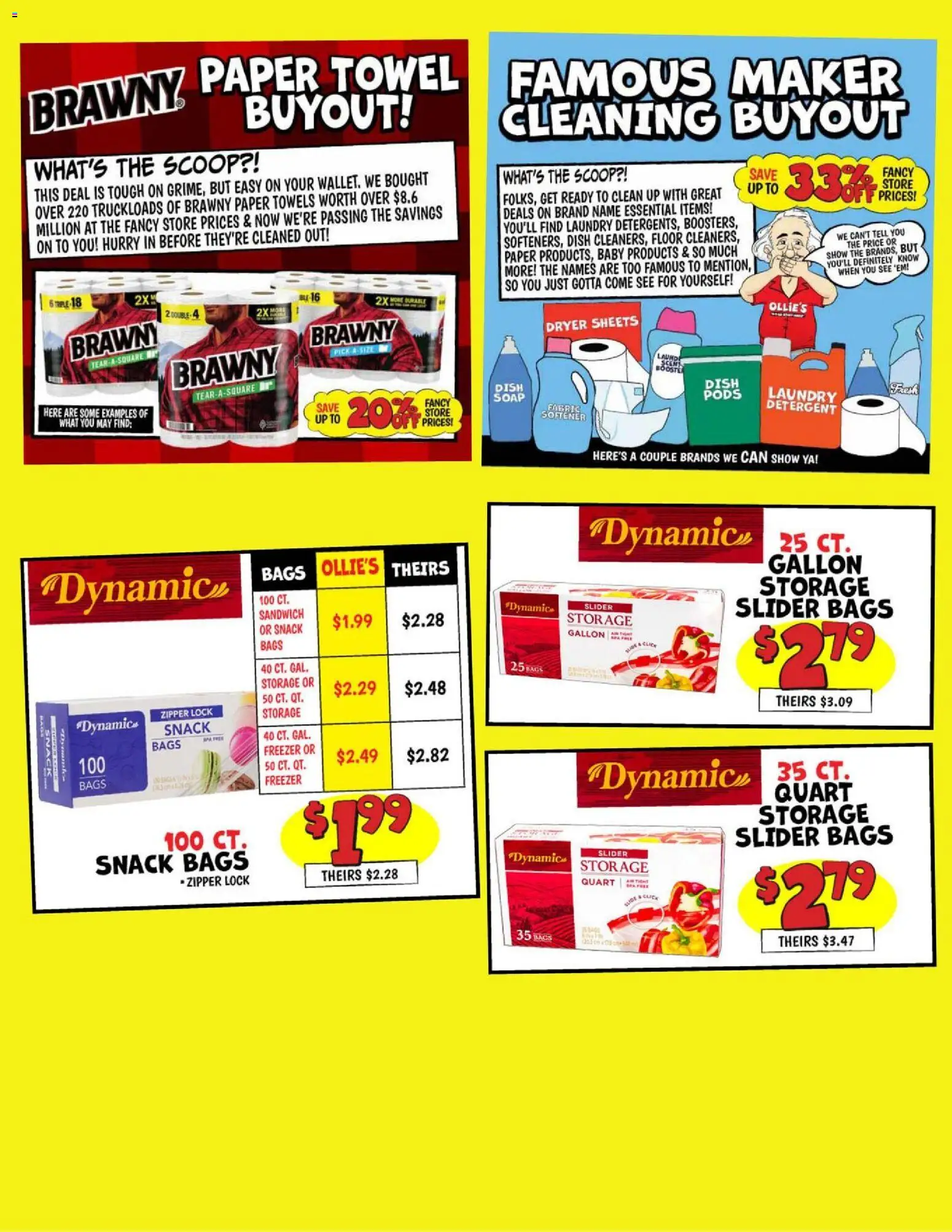 Ollie's Weekly Ad - valid from 04.06.2026 | Page: 4 | Products: Soap, Detergent, Freezer, Dryer