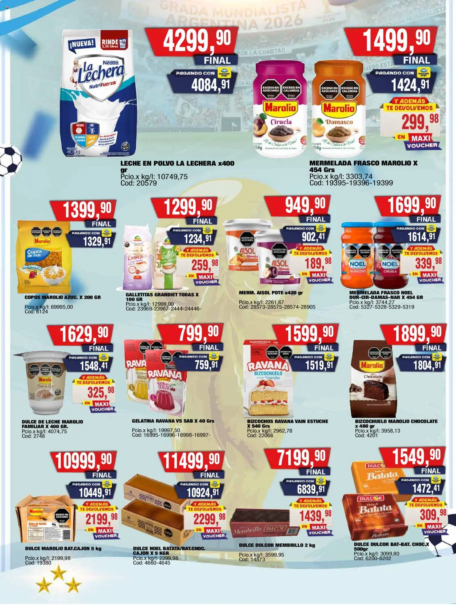 Maxiconsumo ofertas │ válido desde el 29/06/2026 | Página: 9 | Productos: Leche en polvo, Gelatina, Estuche, Mermelada