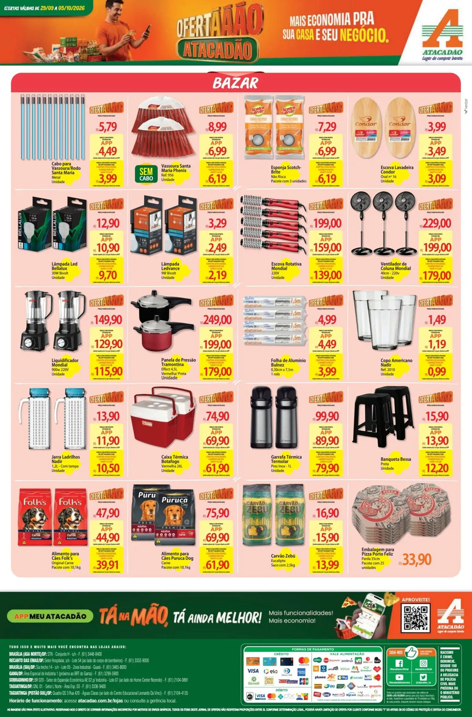 Atacadão Folheto - válido de 29/09/2026 | Página: 6 | Produtos: Lâmpada, Liquidificador, Lâmpada led, Jarra