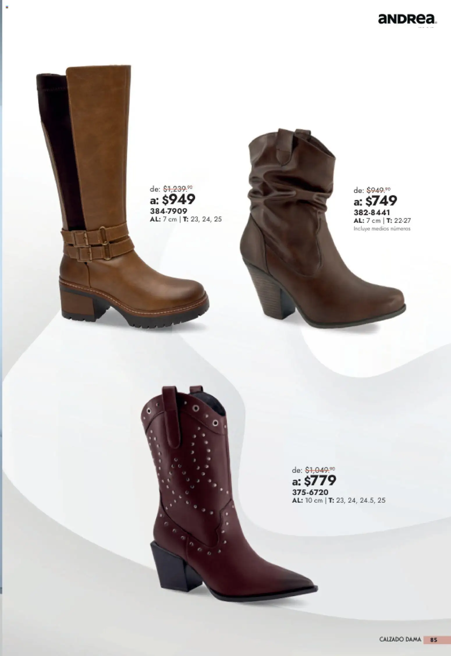 Nuevas ofertas de Andrea válidas en toda la República Mexicana desde el 26/07/2026. ¡Encuentra las mejores ofertas en Andrea catálogo Outlet! | Página: 85