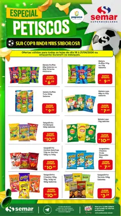 Semar Supermercado ofertas Especial Petiscos - Pré-Visualização do folheto da loja Semar Supermercado, válido de 18.06.2026