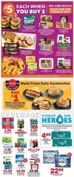 Preview of Schnucks weekly ads valid from 07/08/2026 | Page: 3 | Products: Vitamin, Ring, Water, Sausage