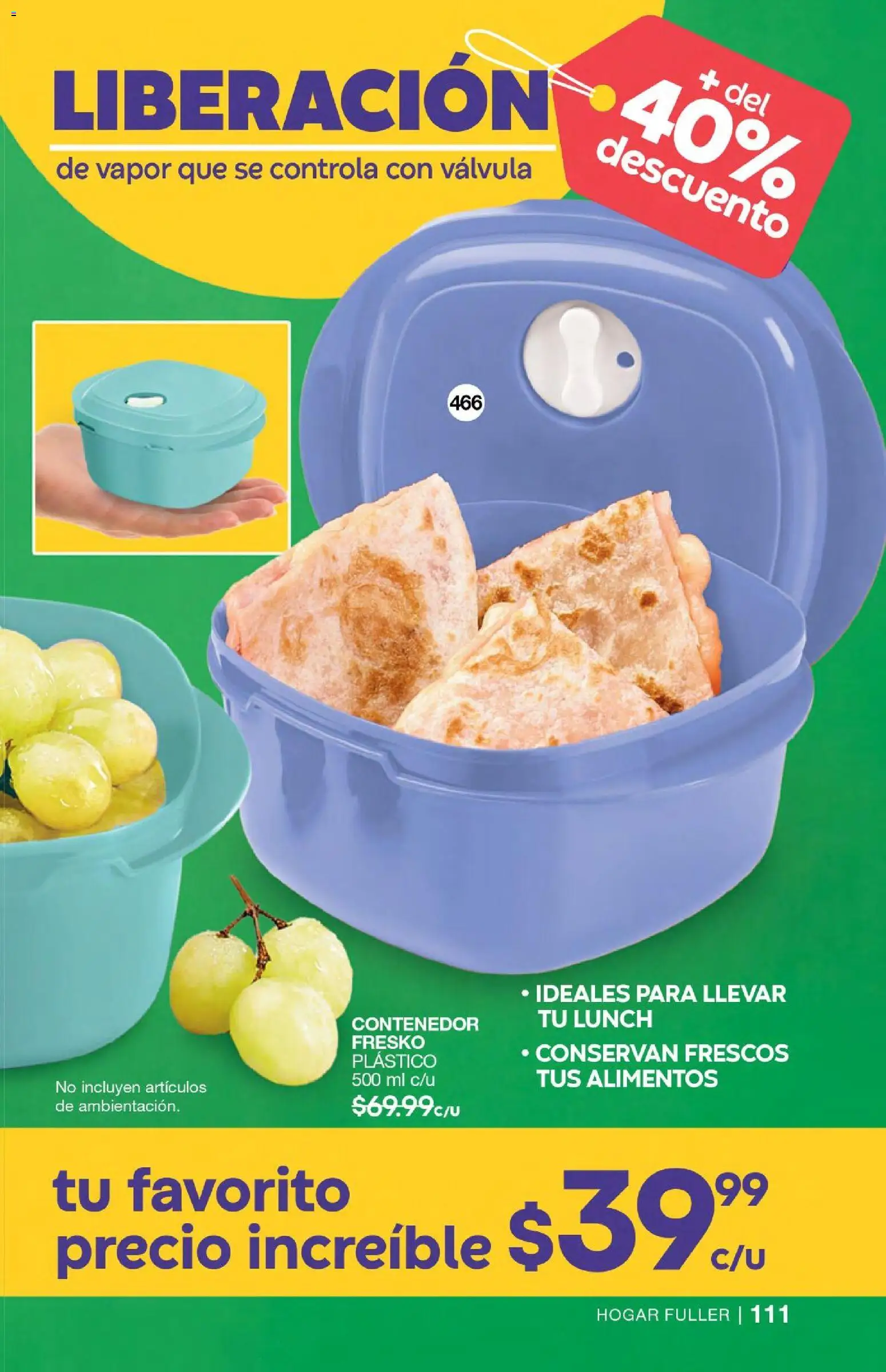 Nuevas ofertas de Fuller válidas en toda la República Mexicana desde el 24.06.2026. ¡Encuentra las mejores ofertas en Fuller campaña 6 2026! | Página: 90 | Productos: Válvula, Contenedor