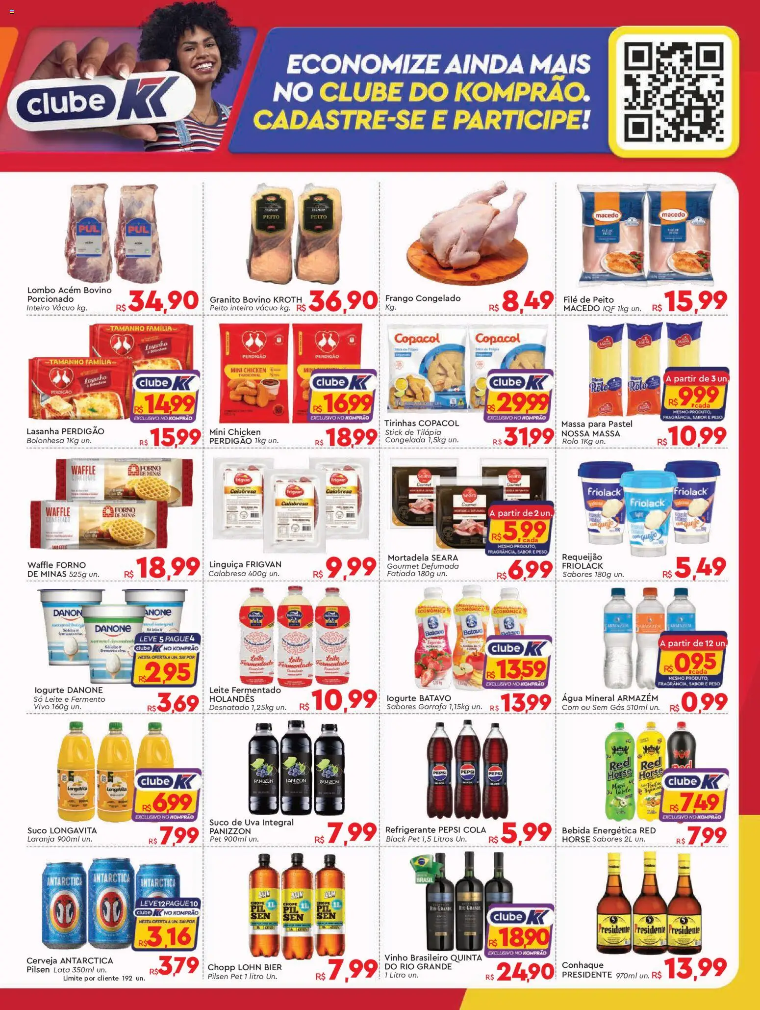Komprao Atacadista Folheto - válido de 14/09/2026 | Página: 3 | Produtos: Conhaque, Bebida energética, Lombo, Queijo