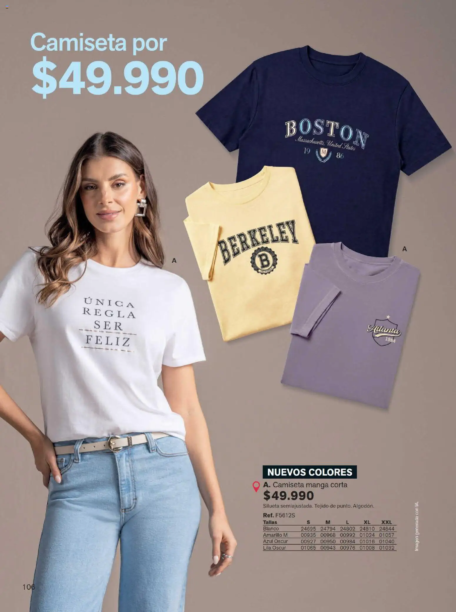 Leonisa revista - valida desde el 15/07/2026 | Página: 106 | Productos: Camiseta