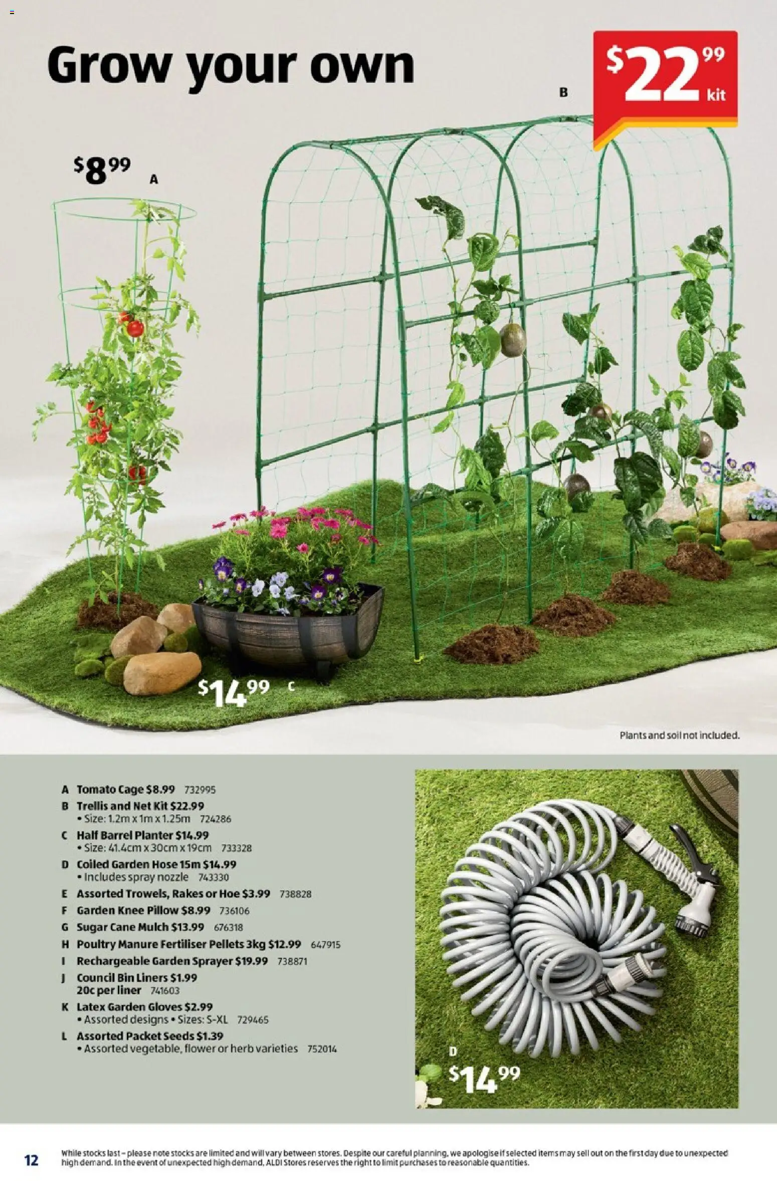 Aldi catalogue - valid from 25/08/2026 | Page: 12 | Products: Seeds, Soil, Poultry, Knee