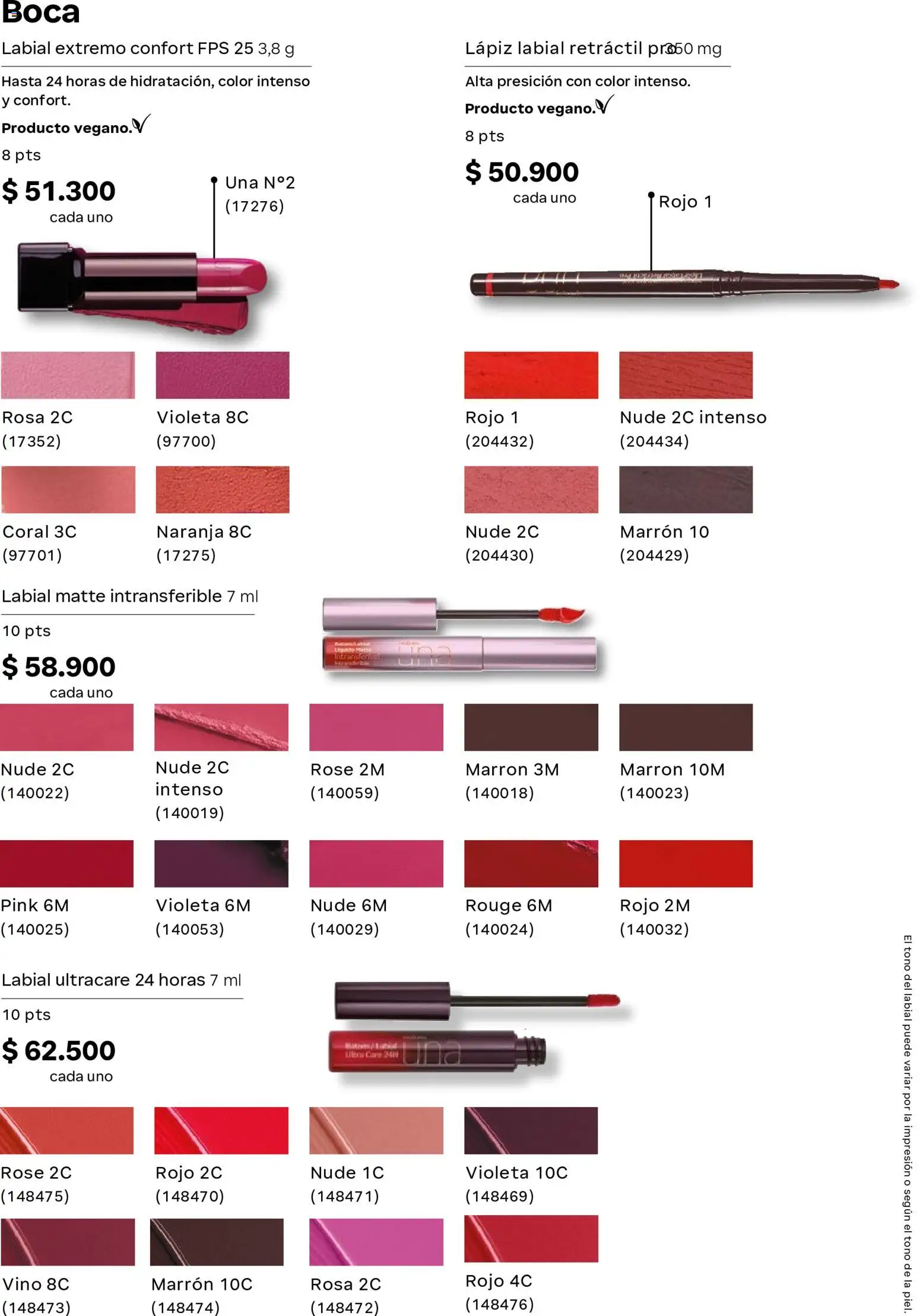 Natura revista - valida desde el 20.05.2026 | Página: 66 | Productos: Lápiz labial, Vino