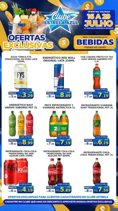 Estrela Azul ofertas Clube Bebidas - Pré-Visualização do folheto da loja Estrela Azul, válido de 16/07/2026