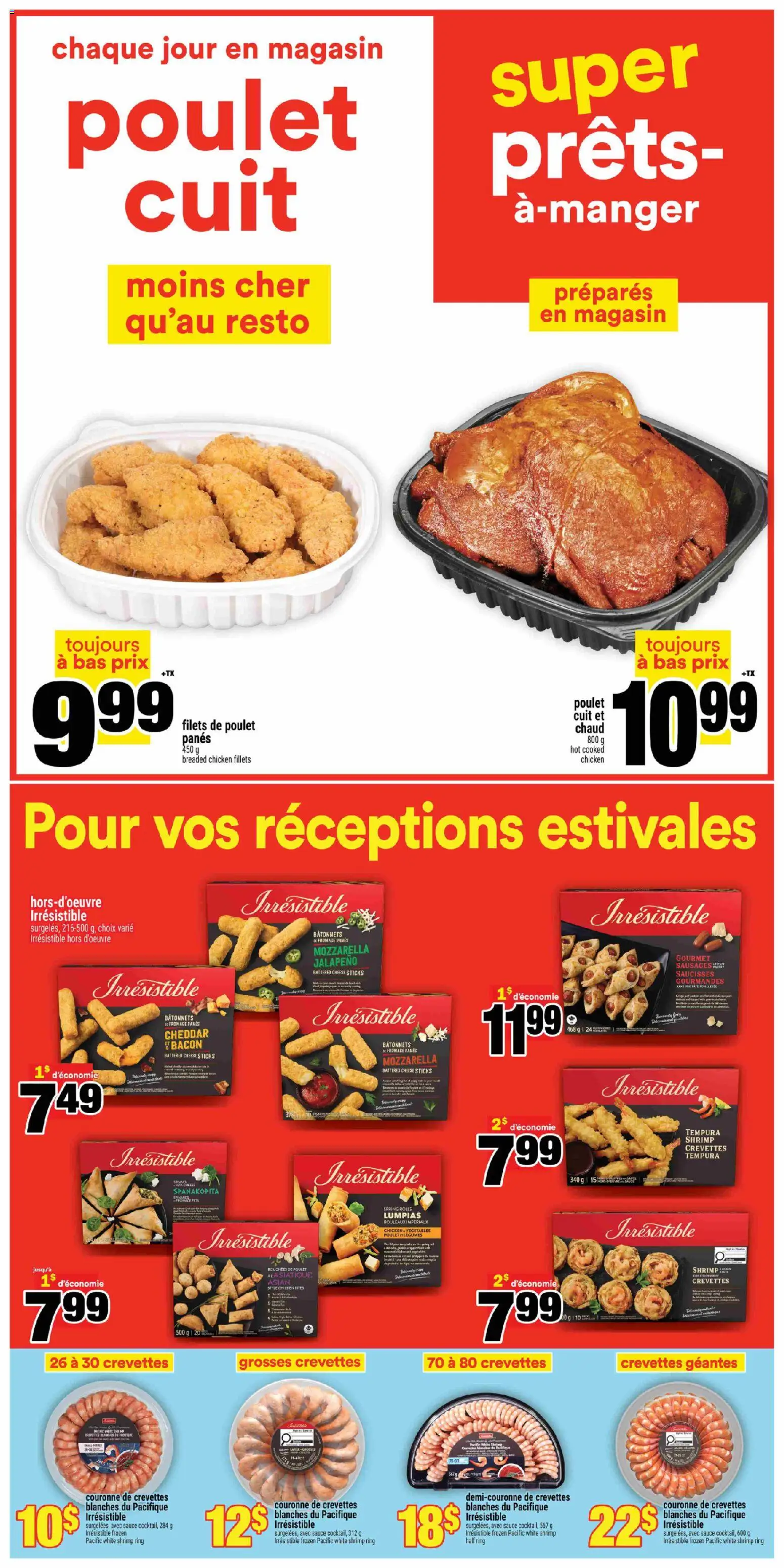 Super C flyer valid from Jul 23, 2026 | Page: 14 | Products: Mozzarella, Sausages, Vegetables, Chicken