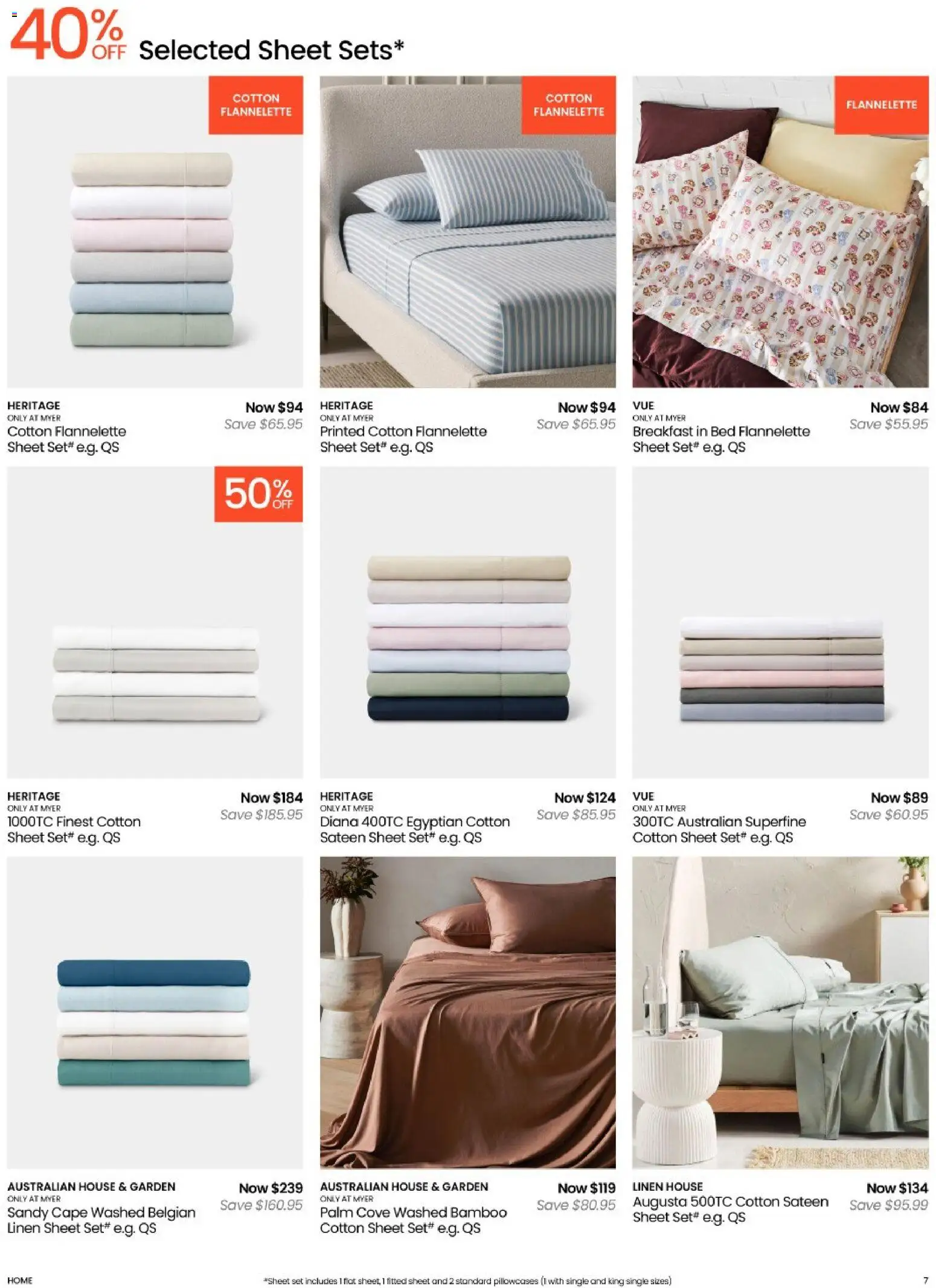 Myer catalogue - valid from 05.05.2026 | Page: 7 | Products: Linen, Bed