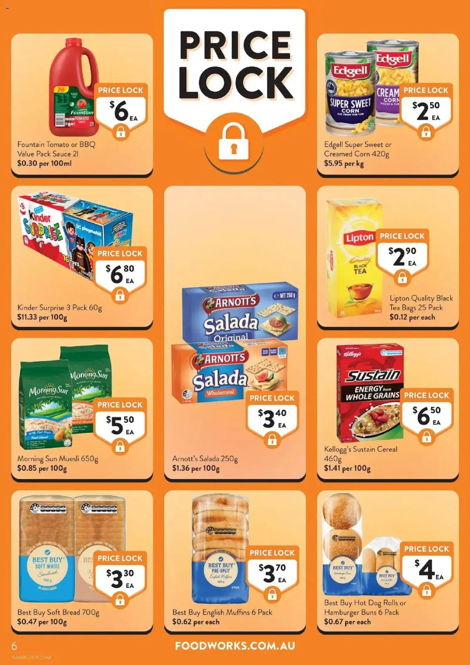 Foodworks catalogue - valid from 23/09/2026 | Page: 6 | Products: Grains, Muffins, Sauce, Fountain
