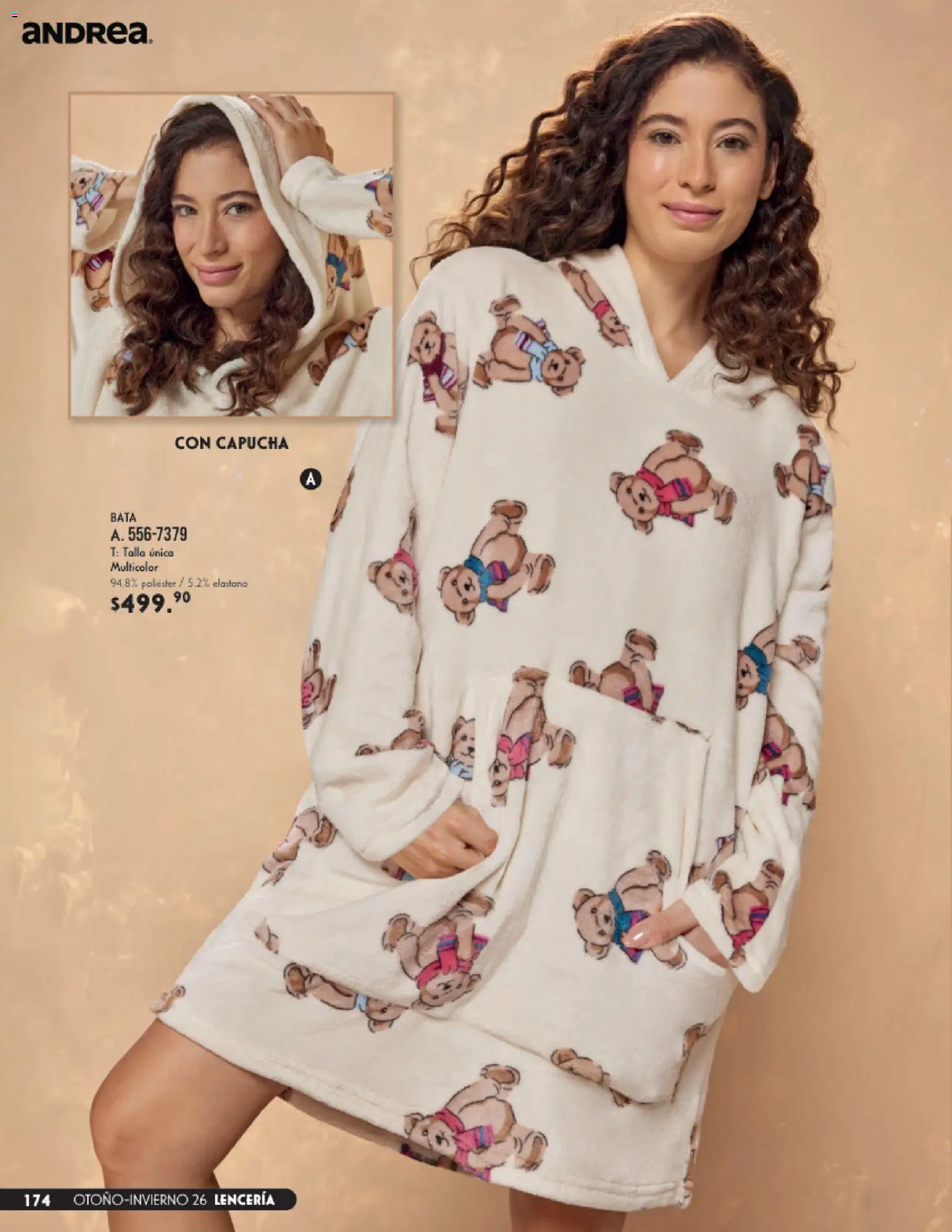 Nuevas ofertas de Andrea válidas en toda la República Mexicana desde el 23/08/2026. ¡Encuentra las mejores ofertas en Andrea catálogo Lencería & vestir interior! | Página: 34 | Productos: Lenceria, Bata