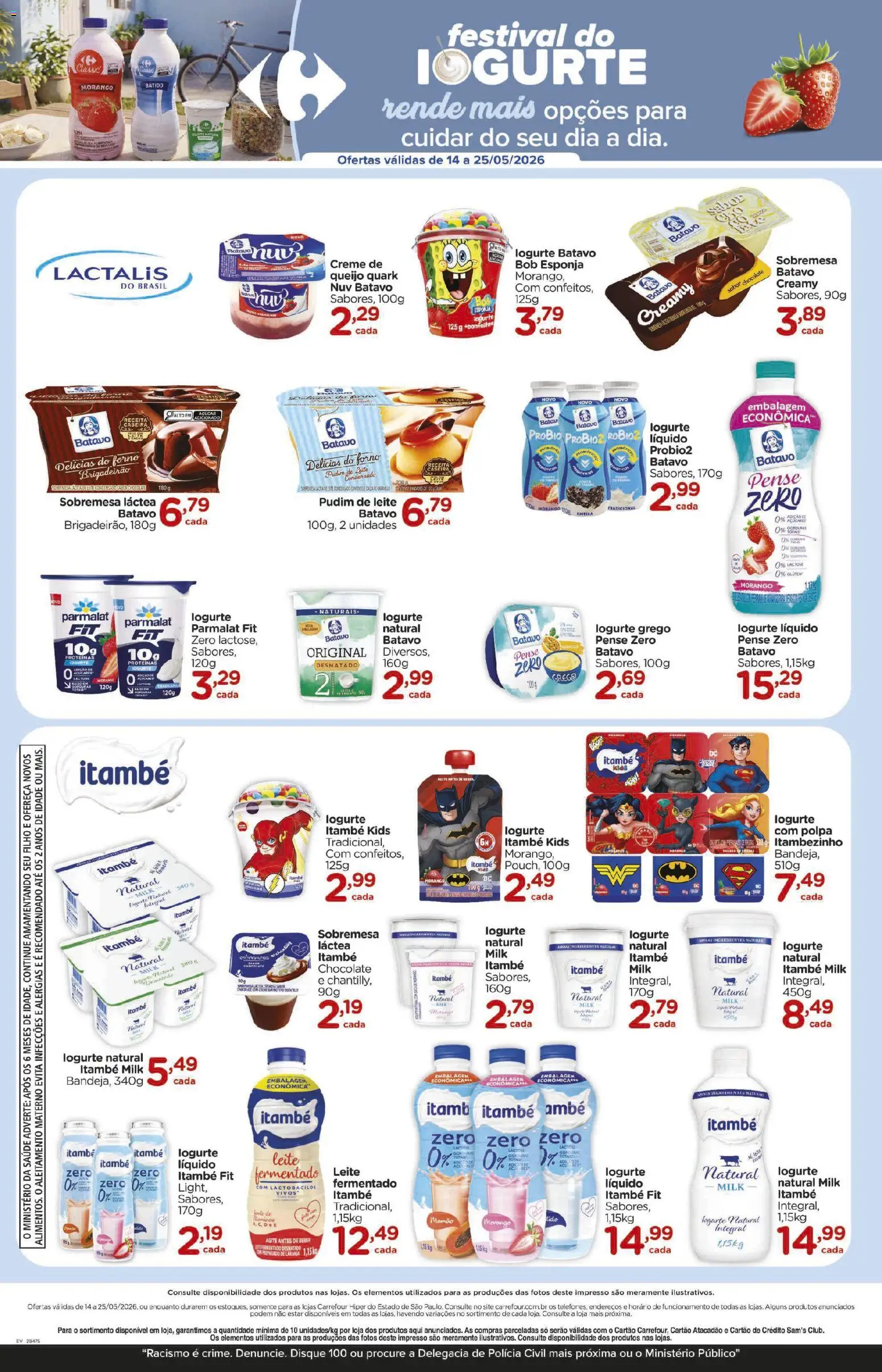 Carrefour Folheto - válido de 14.05.2026 | Página: 3 | Produtos: Forno, Leite, Chocolate, Creme