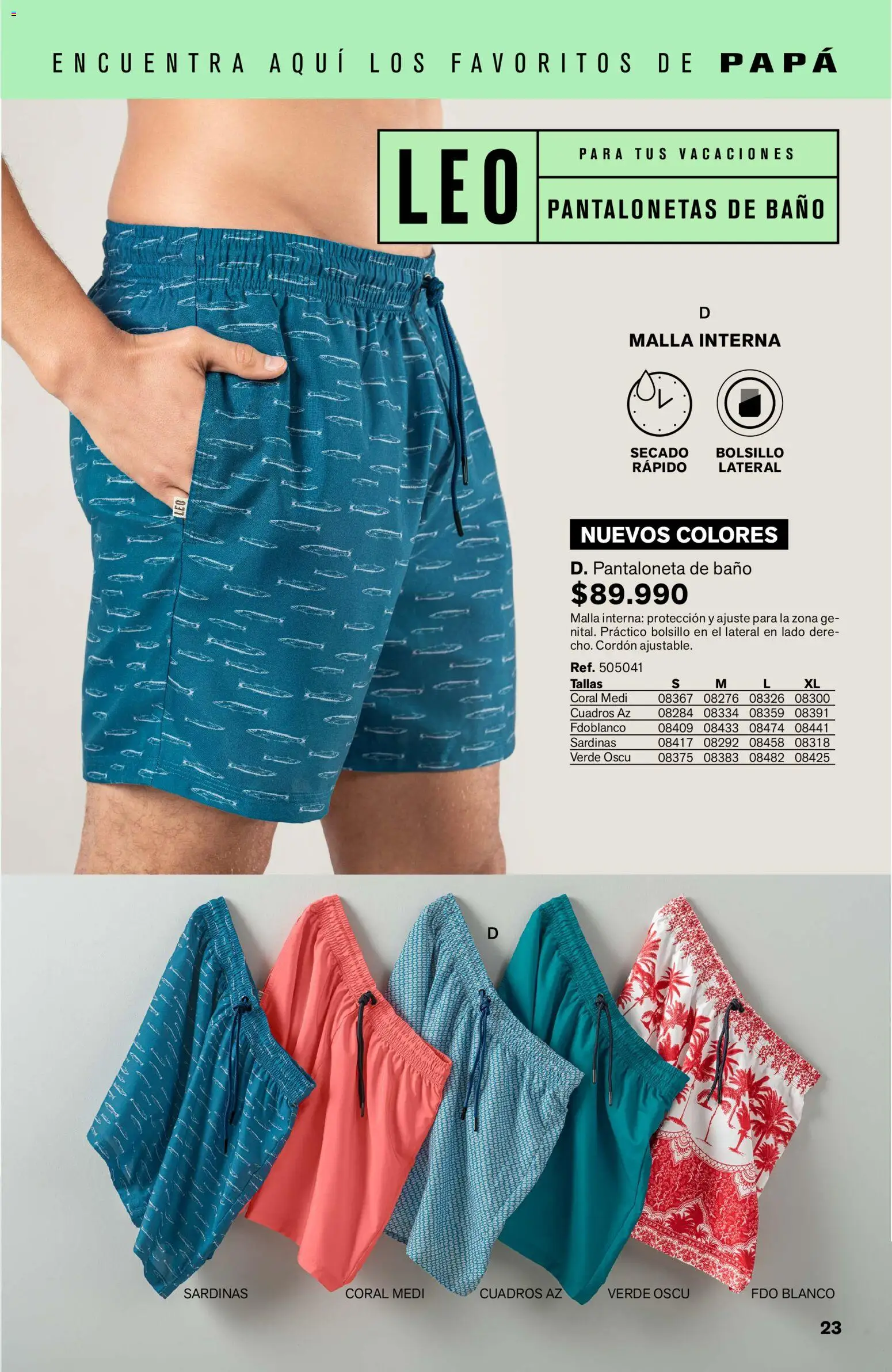 Leonisa revista - valida desde el 15.05.2026 | Página: 23 | Productos: Sardinas, Baño, Pantaloneta, Papa