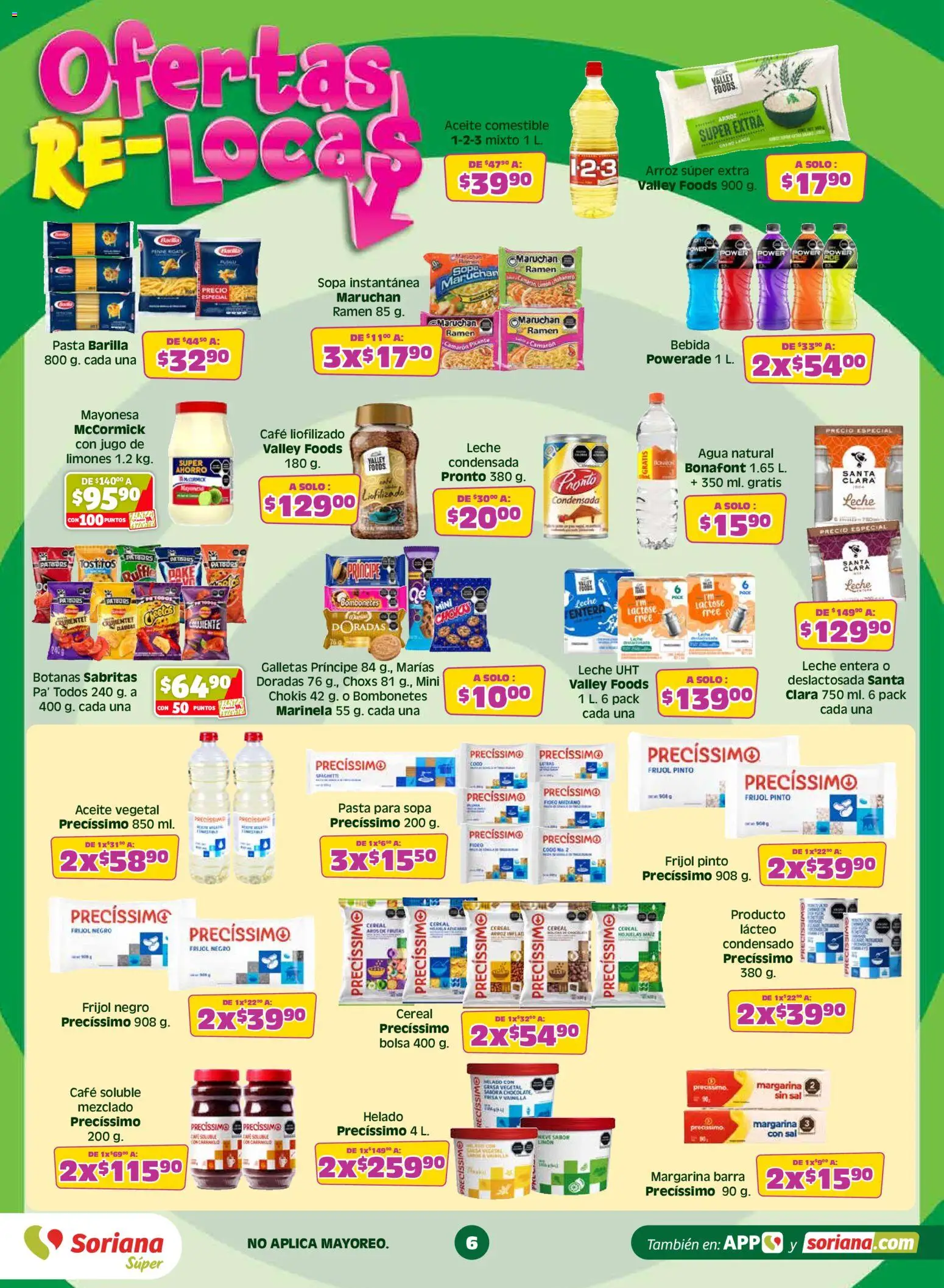 Nuevas ofertas de Soriana válidas en toda la República Mexicana desde el 19.05.2026. ¡Encuentra las mejores ofertas en Soriana Con Julio Regalado siempre ganas Súper Nacional! | Página: 6 | Productos: Limón, Aceite, Café, Arroz