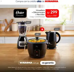 Vista previa de folleto Hiraoka catálogo de la Hiraoka válido desde 30/06/2026 | Página: 4 | Productos: Hervidor, Licuadora