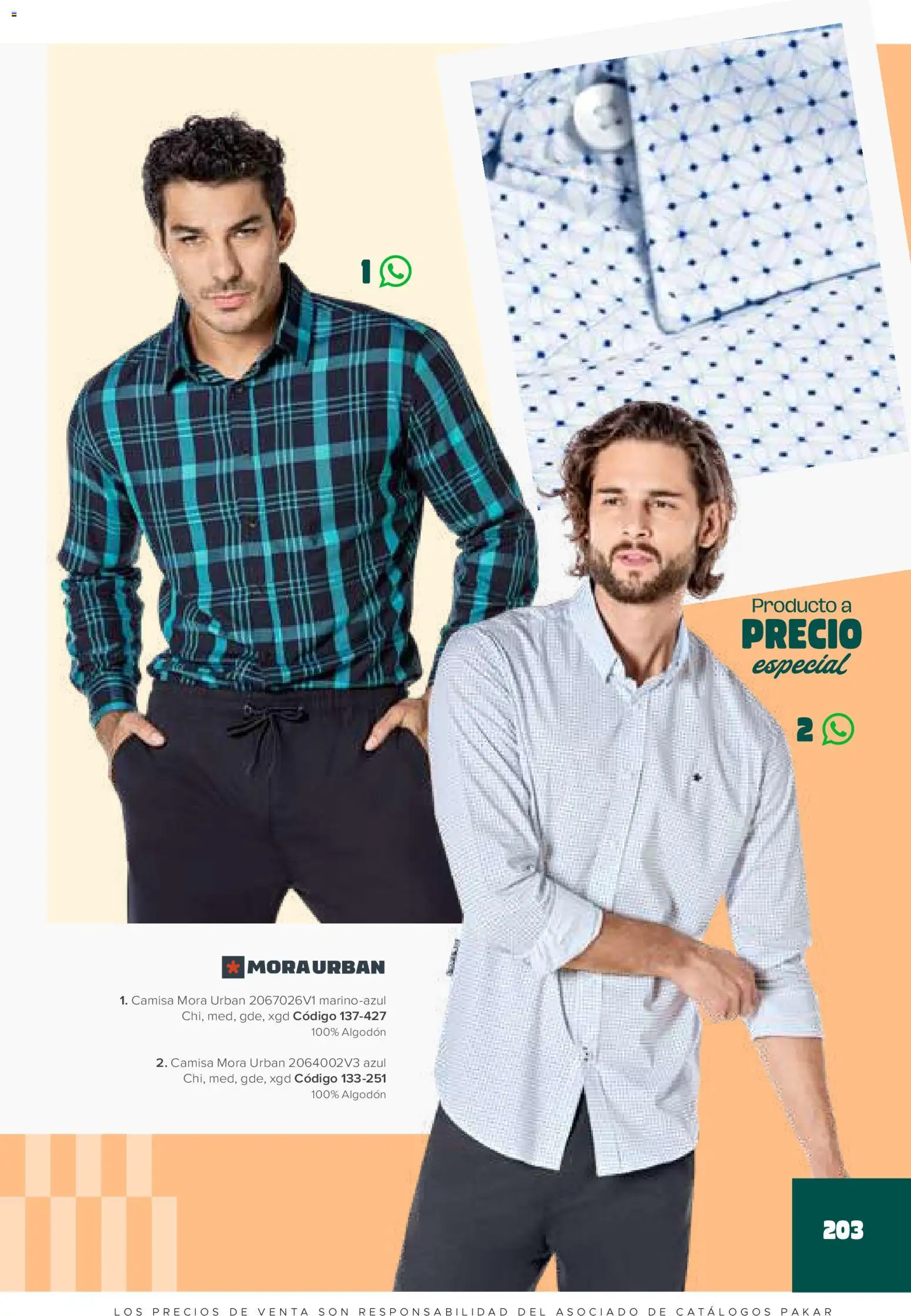 Nuevas ofertas de SC Pakar válidas en toda la República Mexicana desde el 30.01.2026. ¡Encuentra las mejores ofertas en SC Pakar catálogo Ropa! | Página: 203 | Productos: Camisa, Algodón
