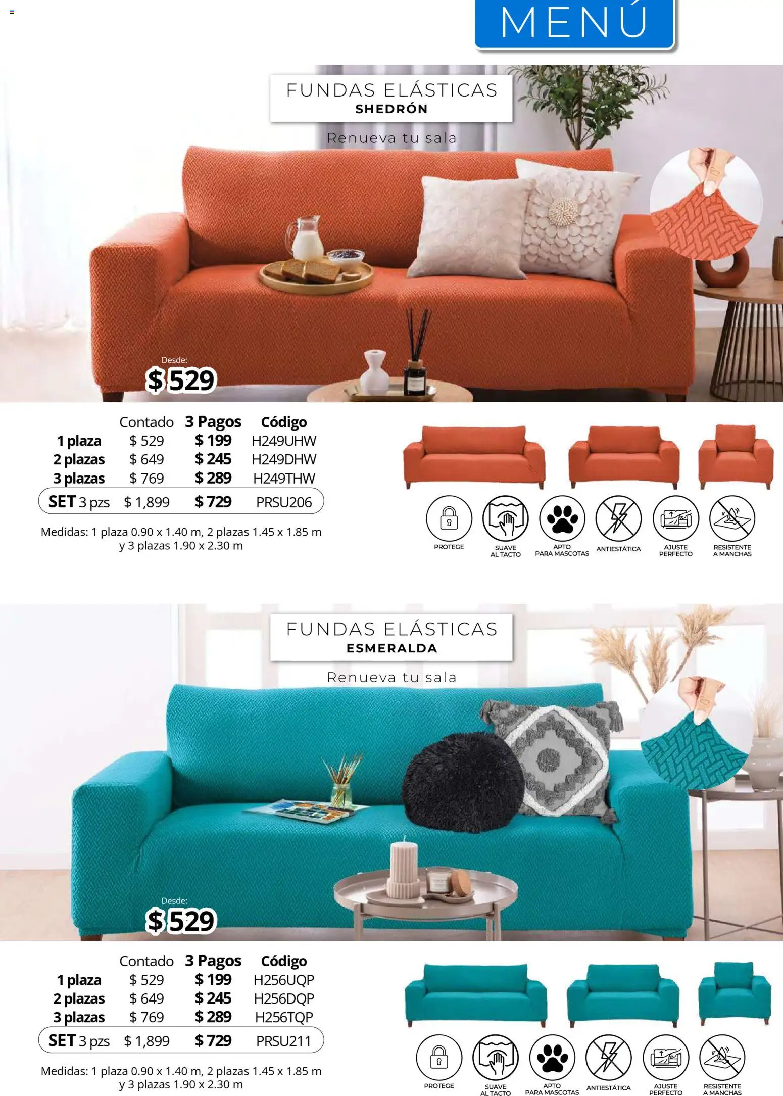 Colchas Concord catálogo Folleto in México