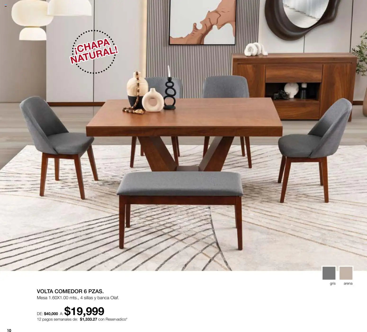 Nuevas ofertas de Muebles Dico válidas en toda la República Mexicana desde el 01.06.2026. ¡Encuentra las mejores ofertas en Muebles Dico catálogo! | Página: 10 | Productos: Chapa, Mesa