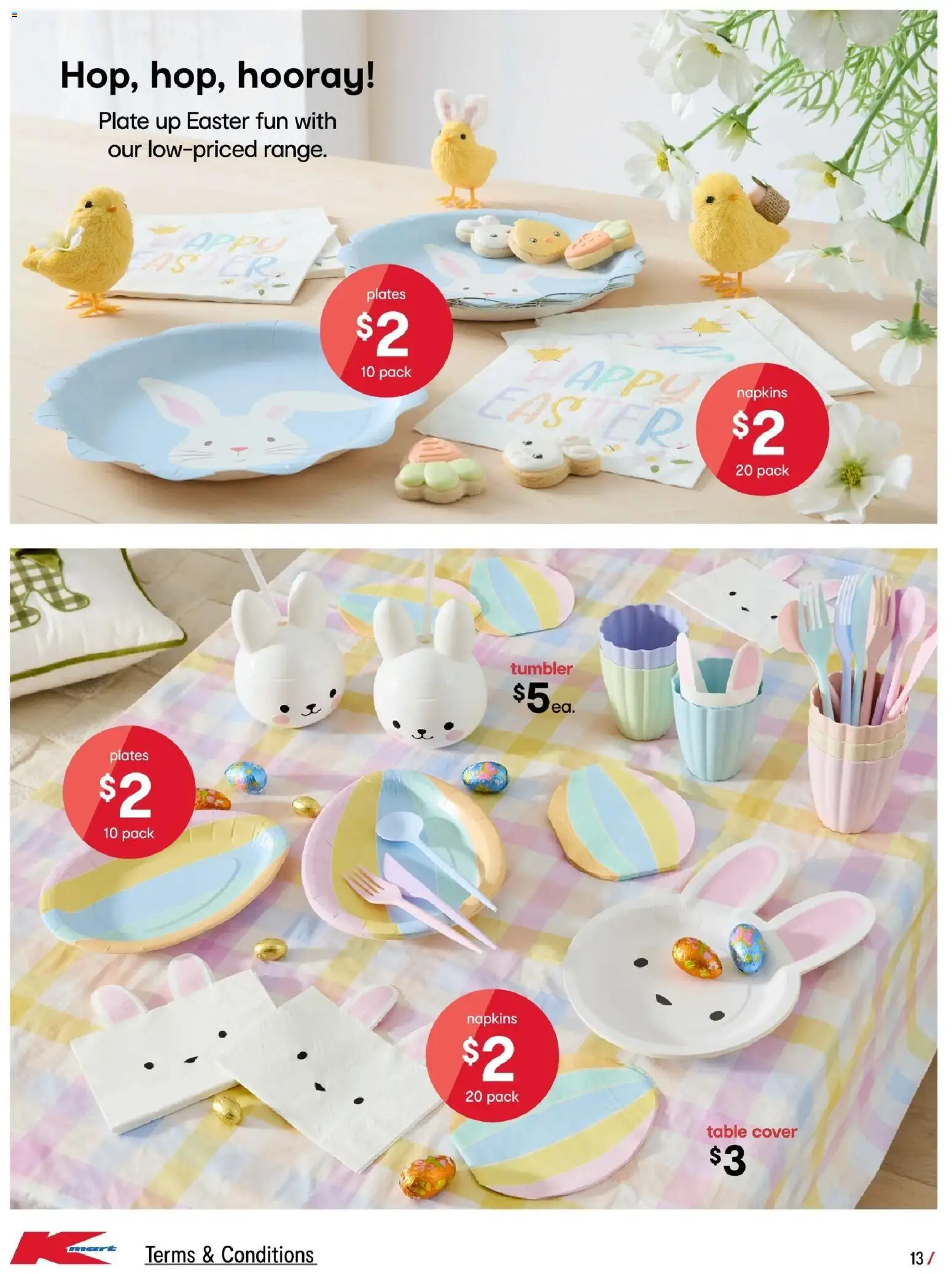 Kmart catalogue - valid from 05.03.2026 | Page: 13 | Products: Table, Napkins