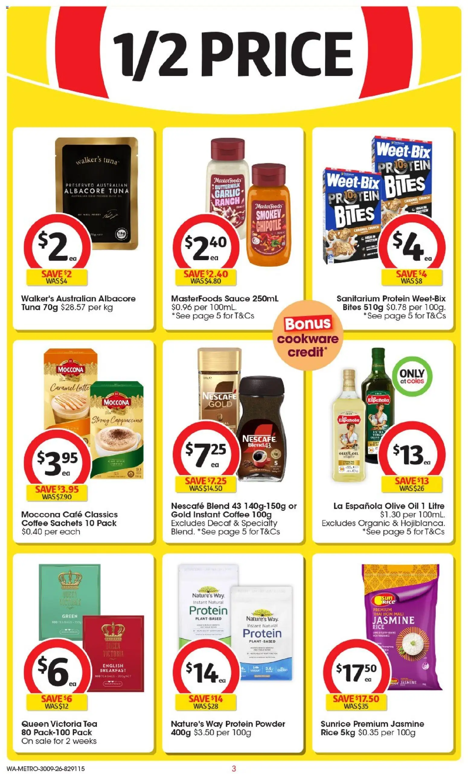 Coles catalogue - valid from 30/09/2026 | Page: 3 | Products: Food, Cookware, Tuna, Tomato