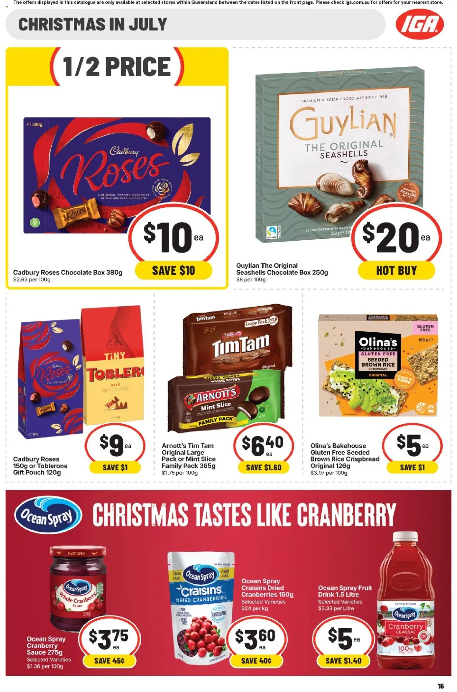 IGA catalogue - valid from 15/07/2026 | Page: 15 | Products: Crackers, Cheese, Beef, Rye