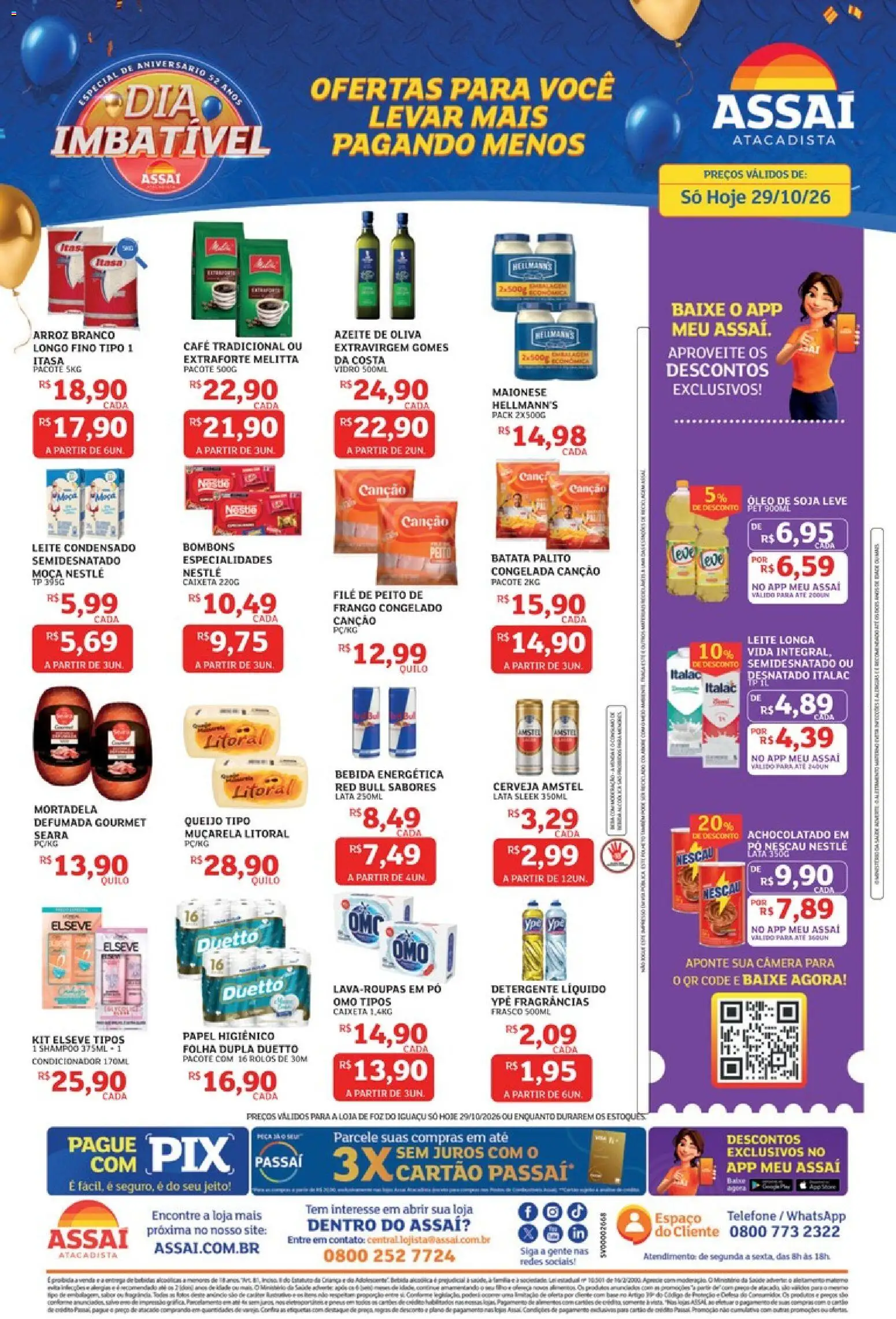 Assaí Atacadista Folheto - válido de 29/10/2026 | Página: 1