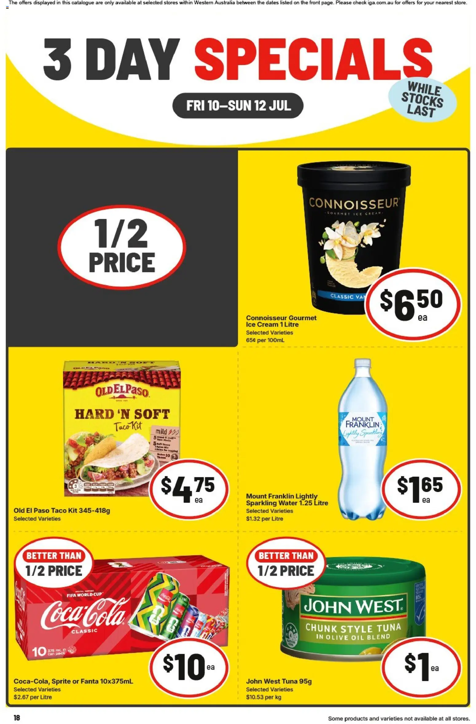 IGA catalogue - valid from 10/07/2026 | Page: 2 | Products: Oil, Olive oil, Water, Tuna