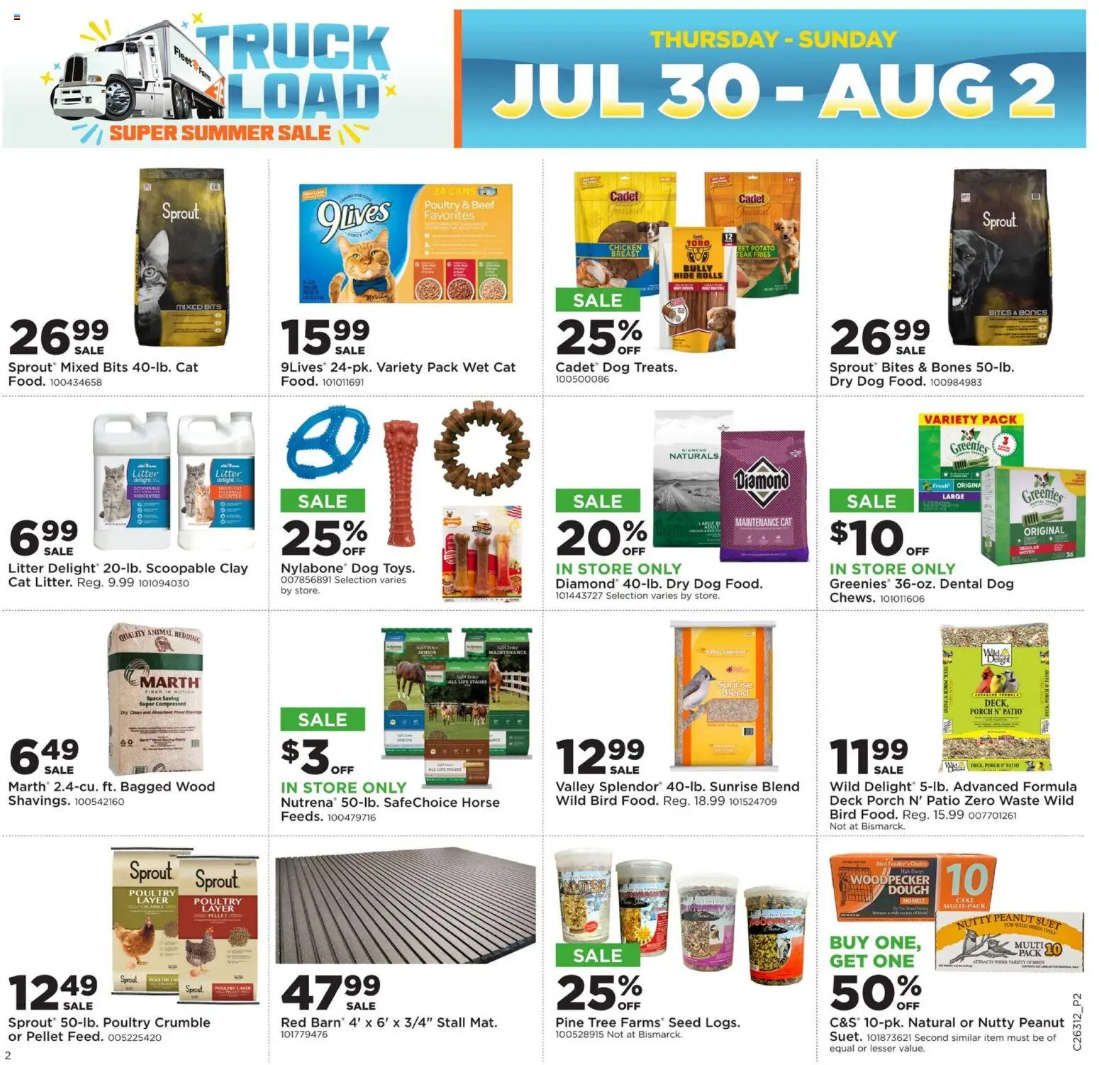 Mills Fleet Farm Black Friday in July - valid from 07/30/2026 | Page: 2 | Products: Wok, Beef, Poultry