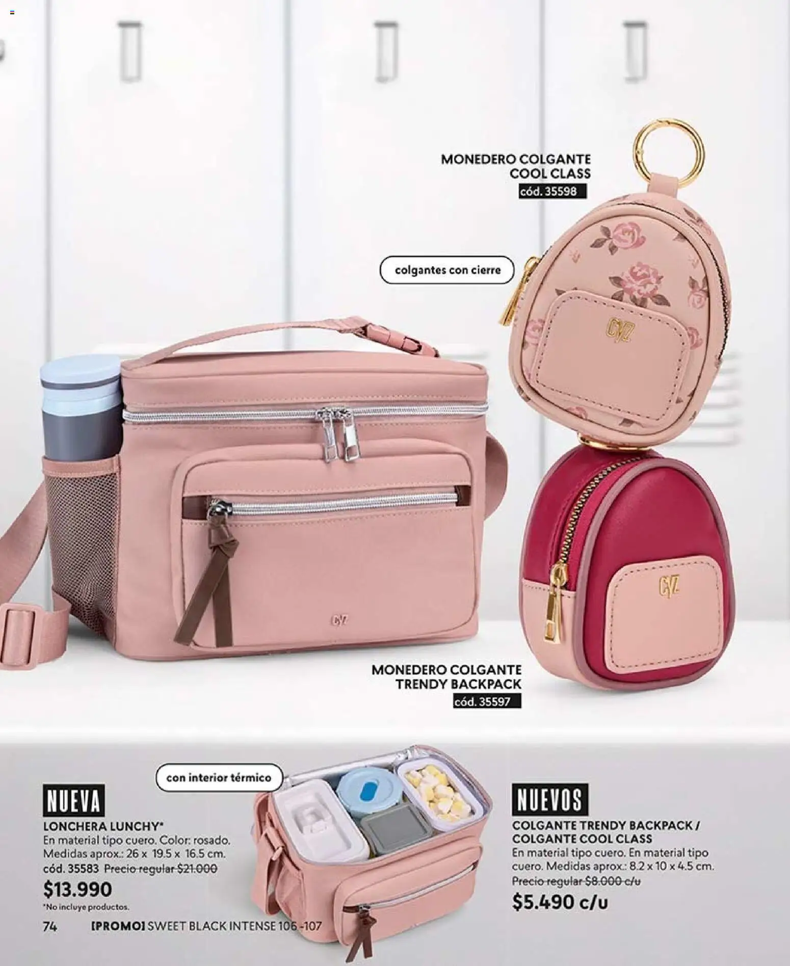 Catálogo CyZone Campaña 12 │ válido desde el 06.07.2026 | Página: 78 | Productos: Monedero, Lonchera, Colgantes