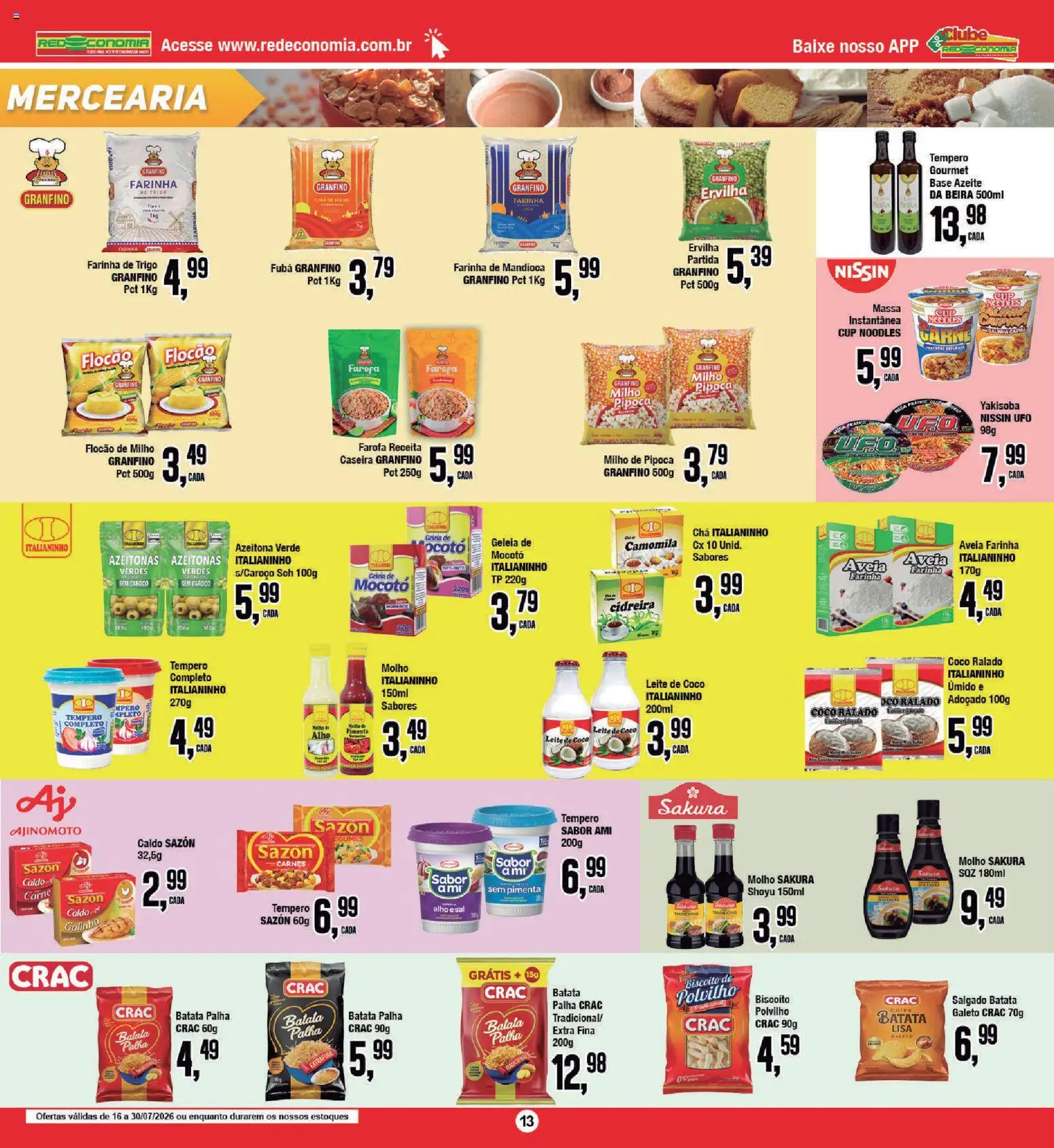 RedEconomia Folheto - válido de 16/07/2026 | Página: 13