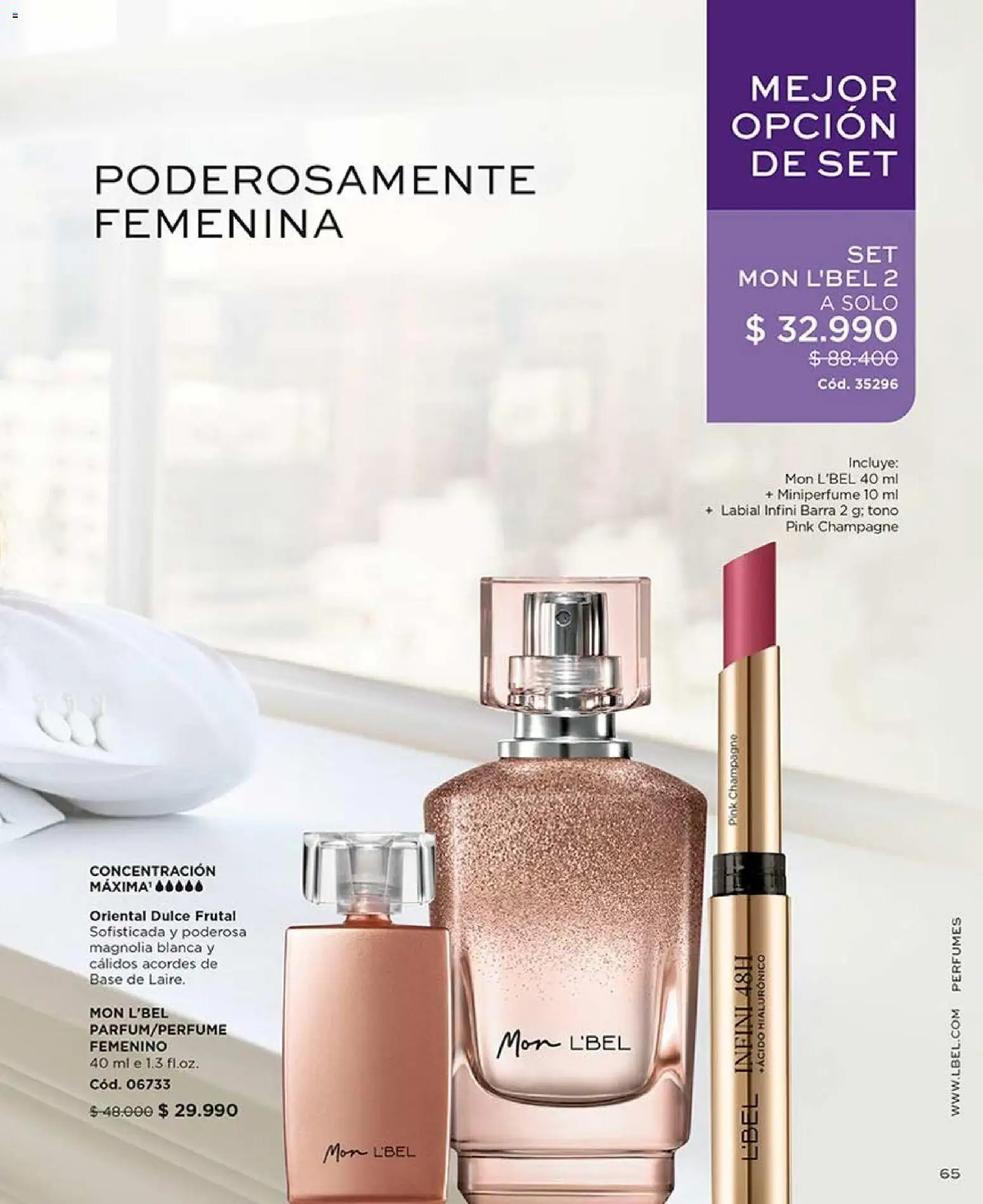 Catálogo L'Bel Campaña 15 │ válido desde el 06.09.2026 | Página: 65 | Productos: Perfumes, Base, Labial
