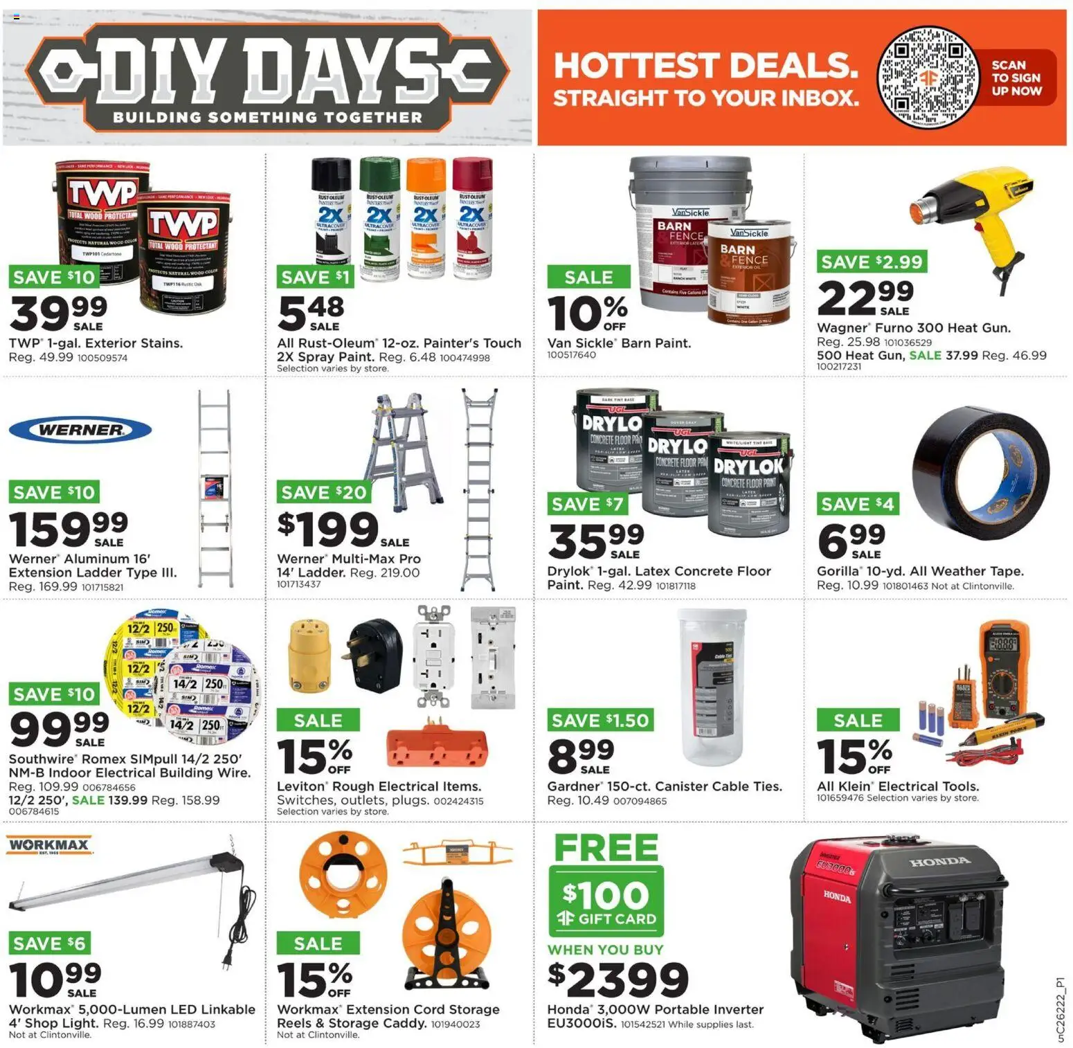 Mills Fleet Farm DIY Days - valid from 26.05.2026 | Page: 5 | Products: Ladder, Pan, Cable