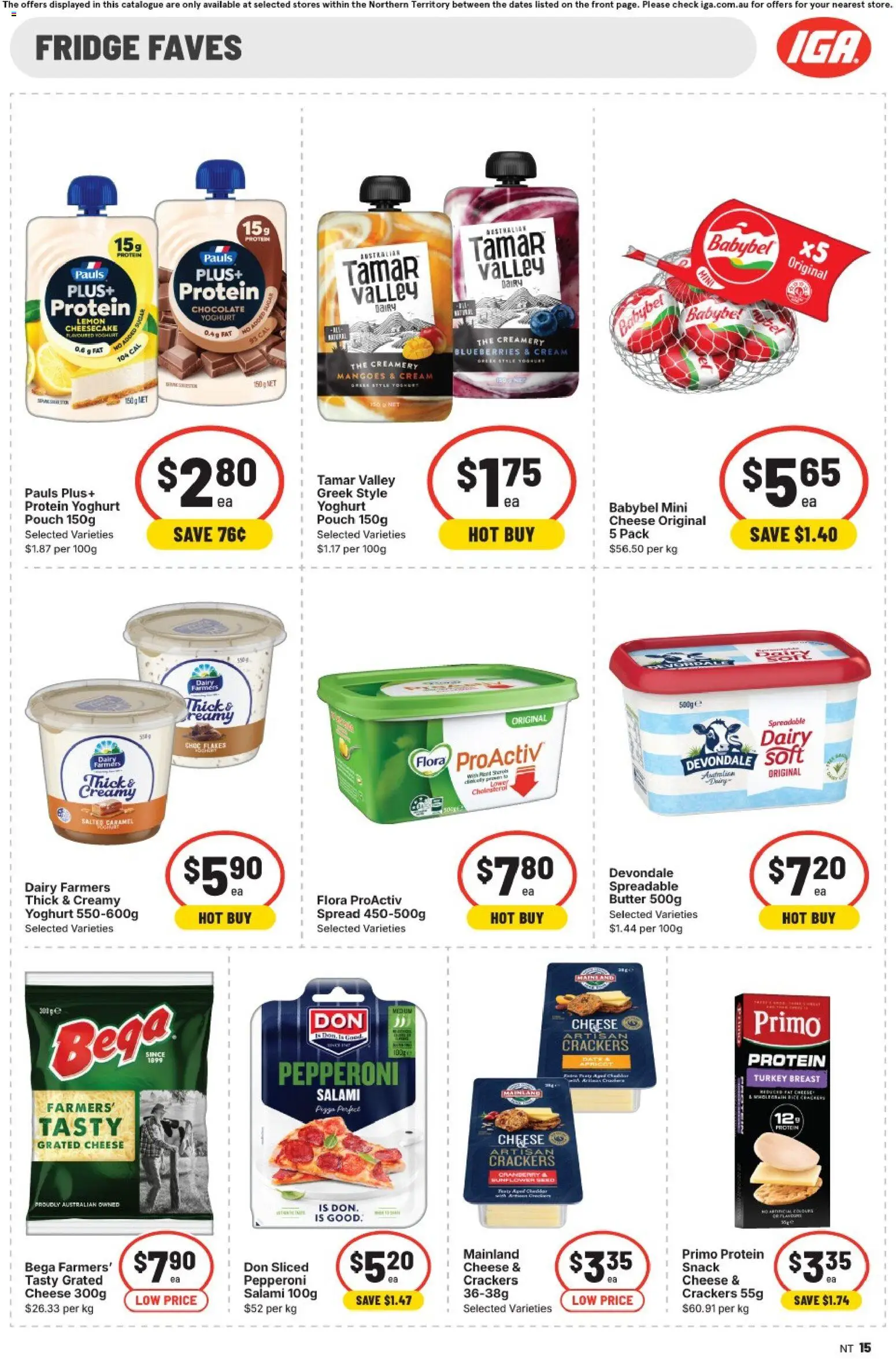 IGA catalogue - valid from 22/07/2026 | Page: 11 | Products: Crackers, Cheese, Flakes, Blueberries
