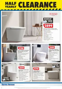 Preview of Harvey Norman June Bathroom - valid from 02.06.2026 | Page: 14 | Products: Toilet, Suite, Accessories, Remote control