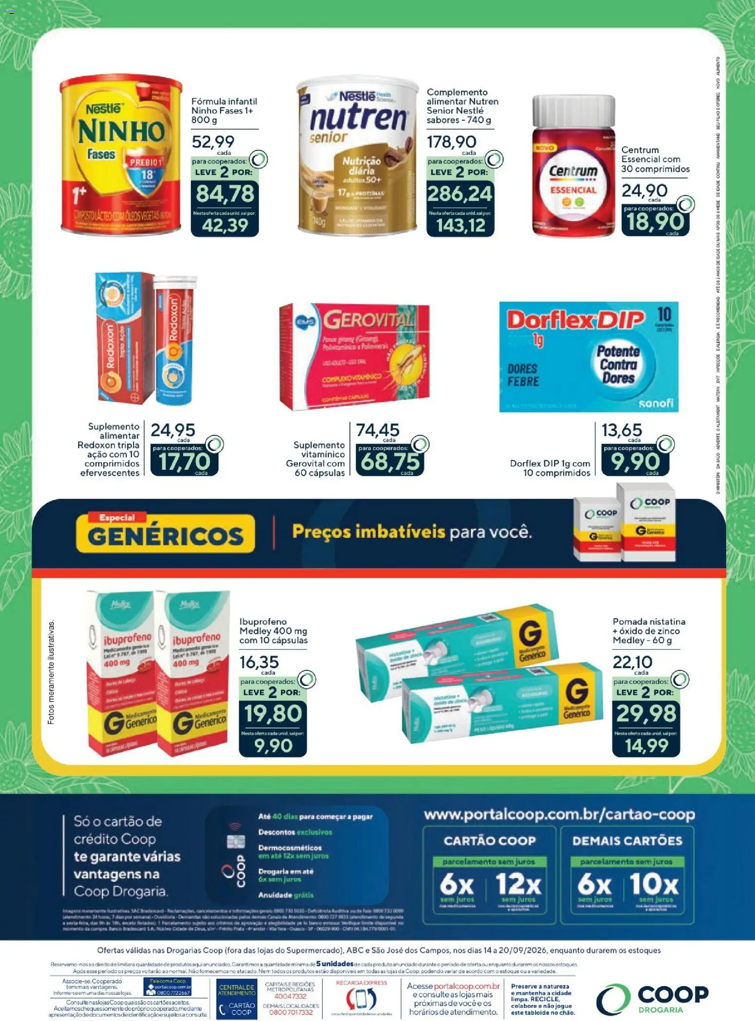 Coop Folheto - válido de 14/09/2026 | Página: 2 | Produtos: Polivitamínico, Cápsulas, Pó, Bacon