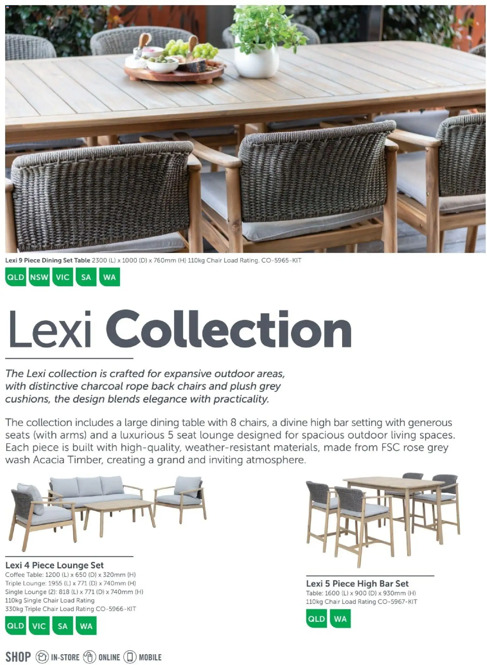 Stratco catalogue - valid from 04/12/2025 | Page: 6 | Products: Coffee table, Table, Coffee, Chairs