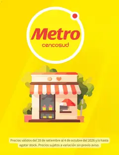 Vista previa de folleto Metro catálogo de la Metro válido desde 28/09/2026